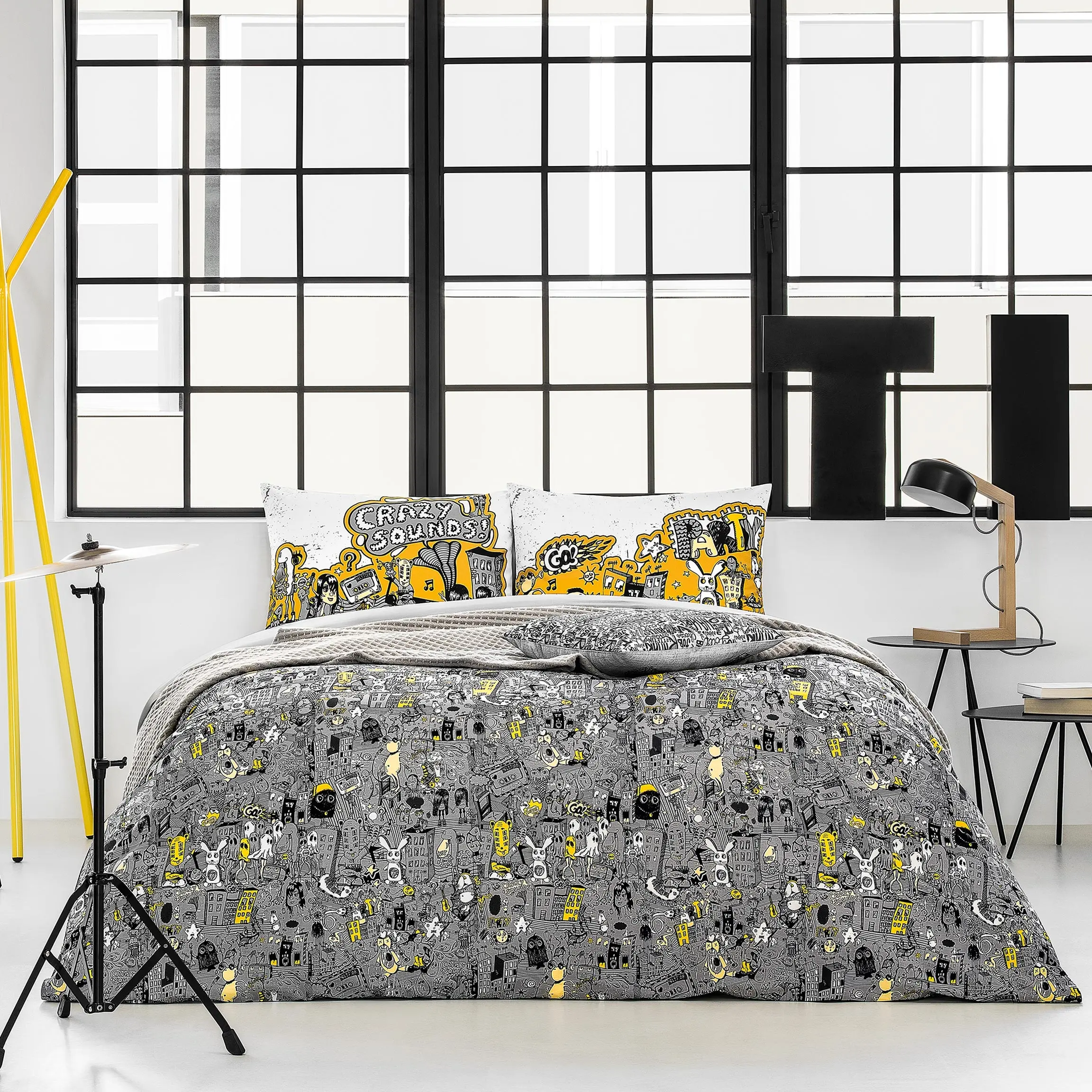 Flat Sheet - Funky | White | Queen - Image 2