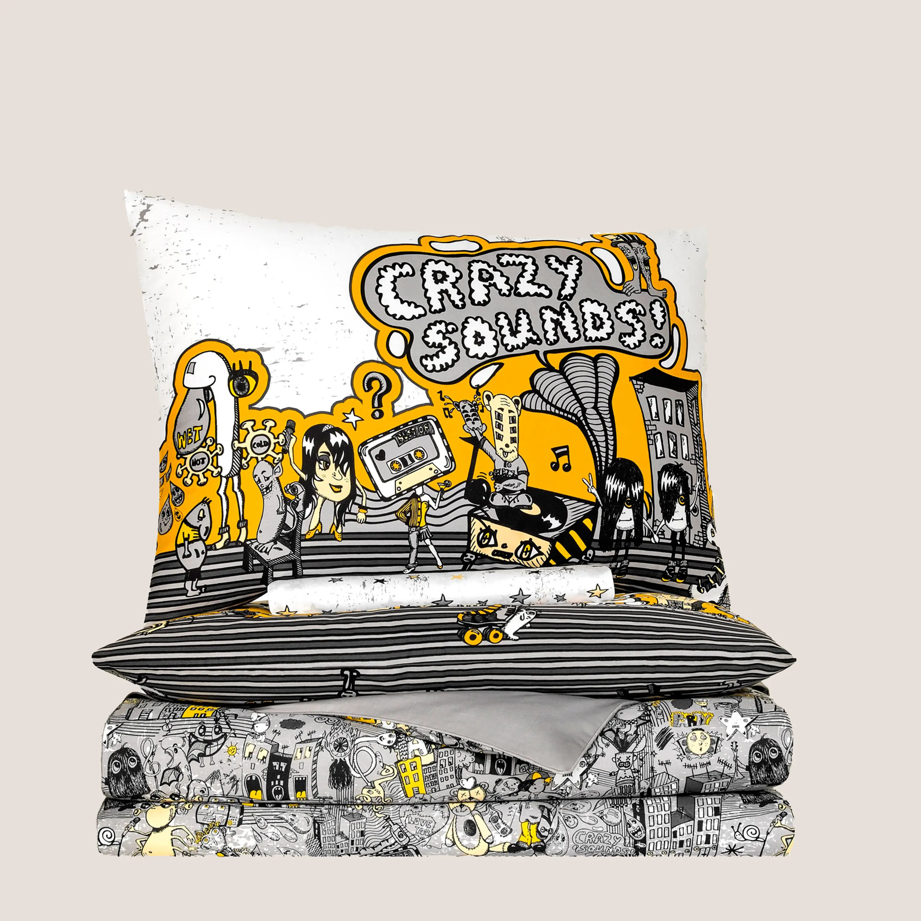 Flat Sheet - Funky | White | Queen - Image 3