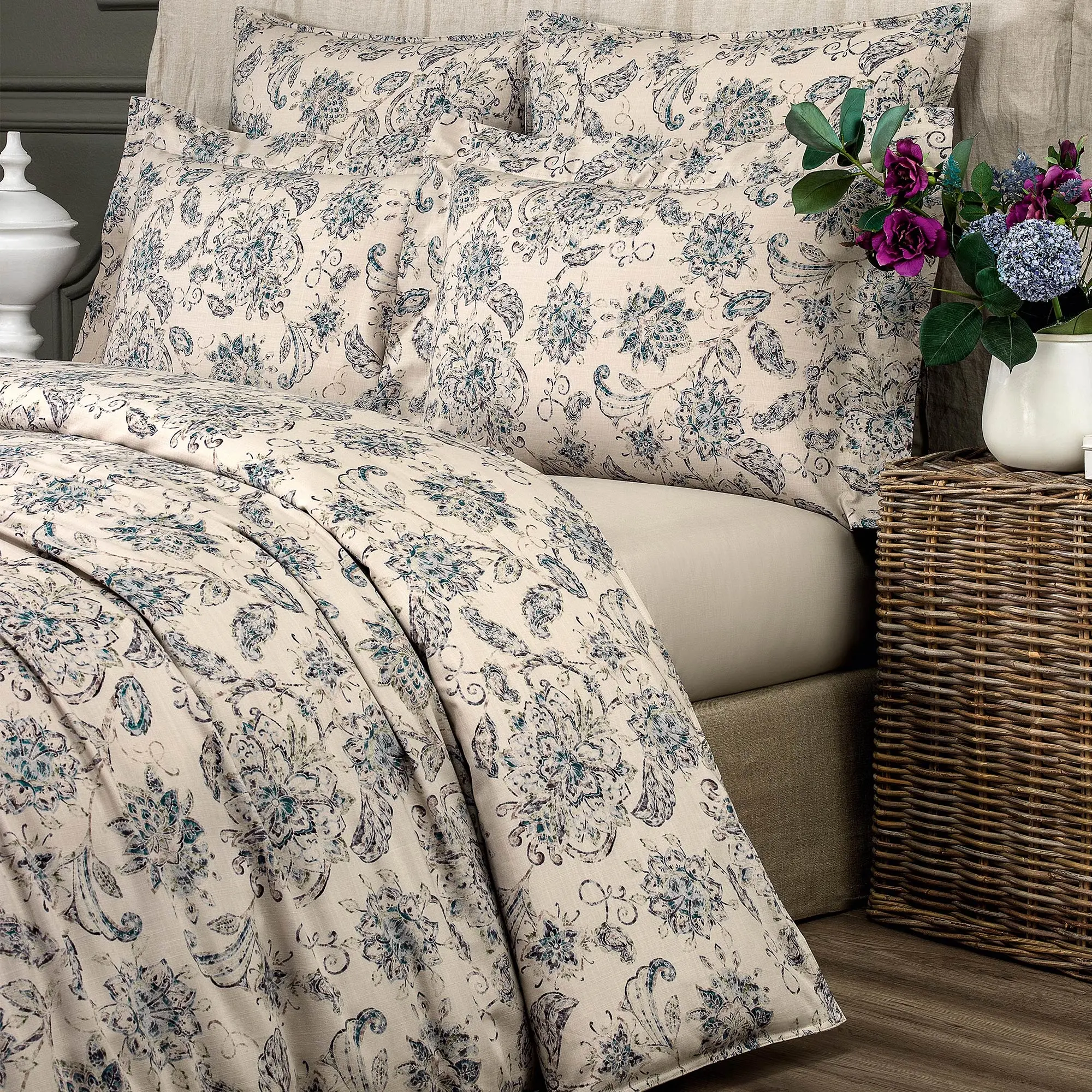 Flat Sheet - Madeleine | Beige | Queen - Image 3