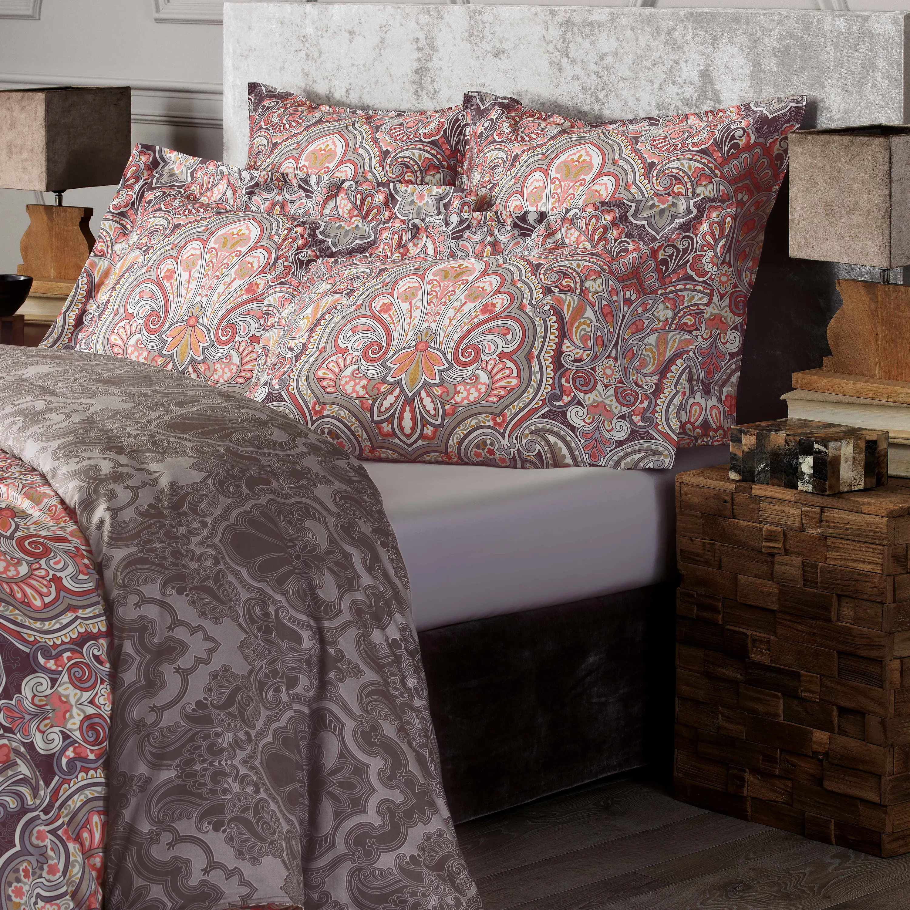 Flat Sheet - Marrakesh | Grey | Queen - Image 2
