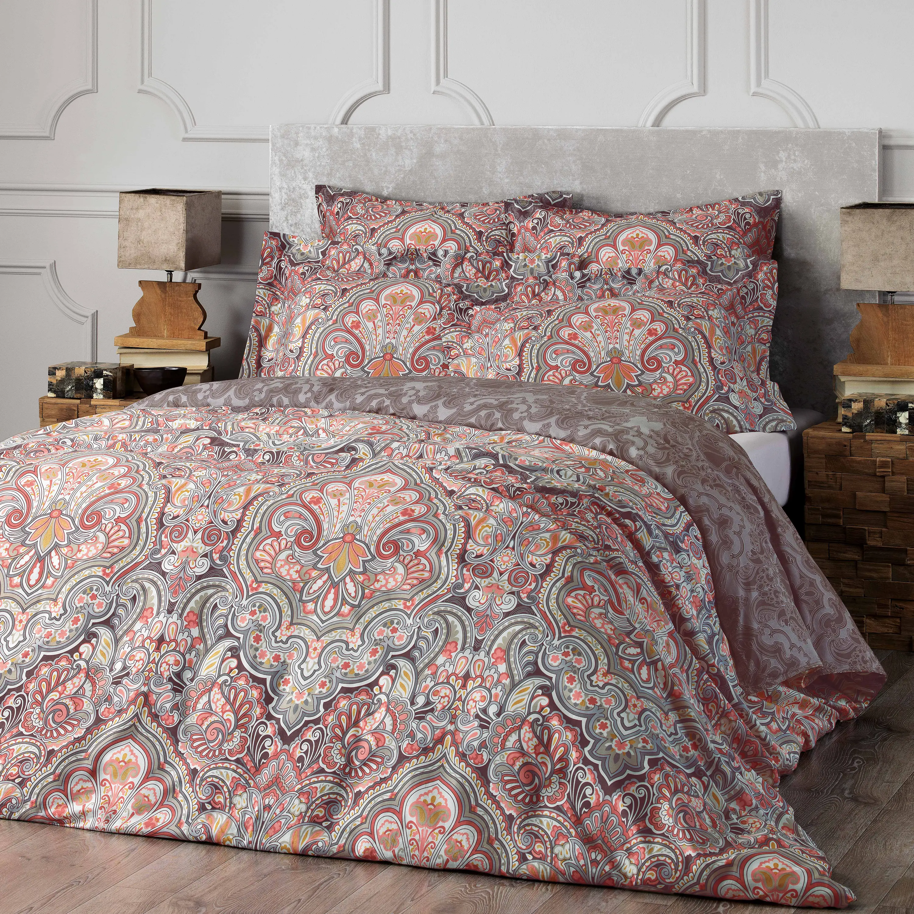 Flat Sheet - Marrakesh | Grey | Queen - Image 3