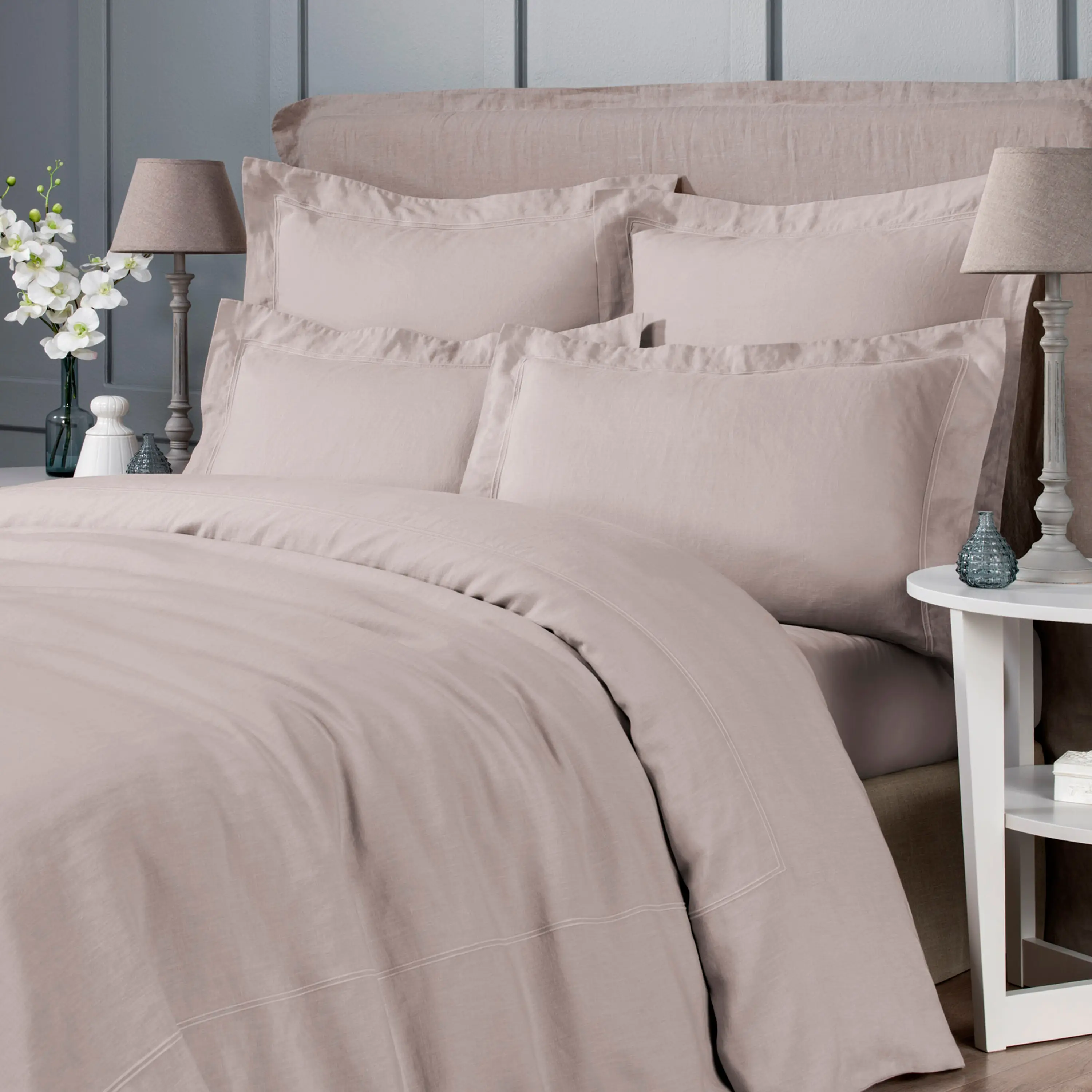 Flat Sheet - Organic | Natural Gray/Beige | King - Image 4