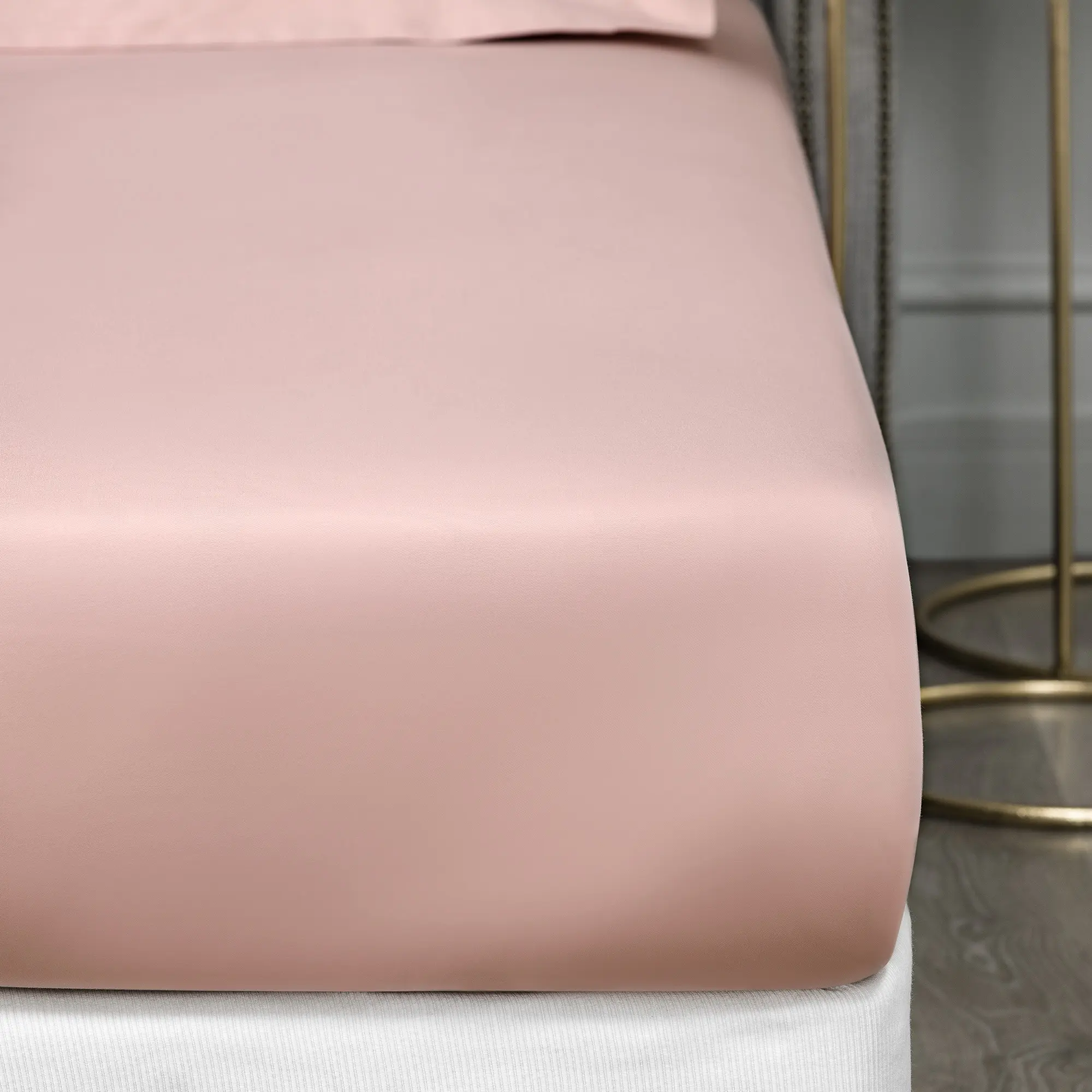 Flat Sheet - Royal | Pale Dusty Pink | Super King