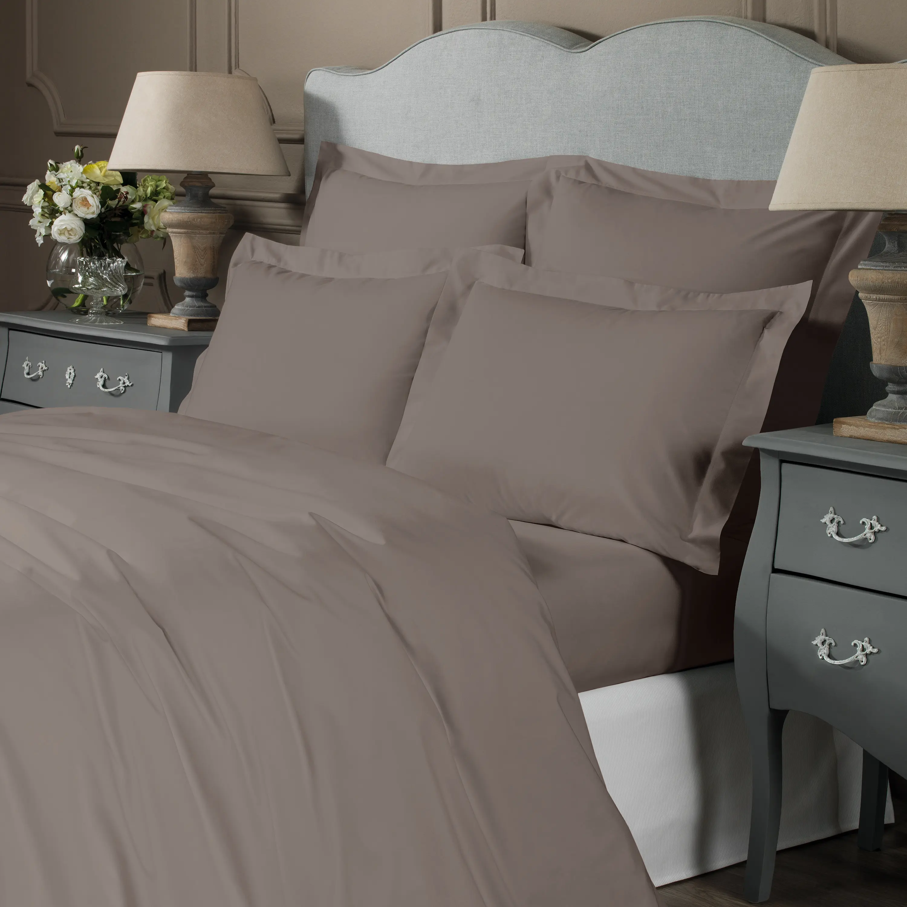 Flat Sheet - Royal | Taupe | King - Image 2