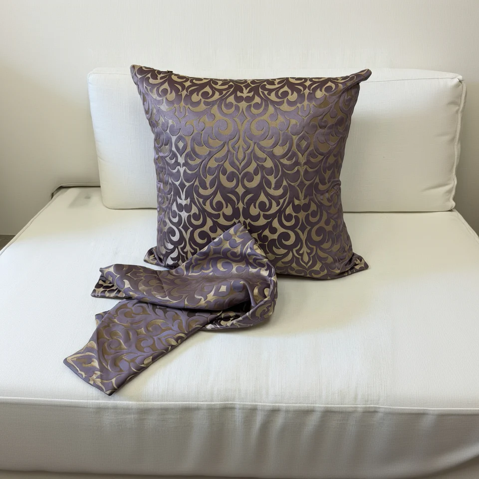 Harmony Table Runner | Silver | 90" x 13"