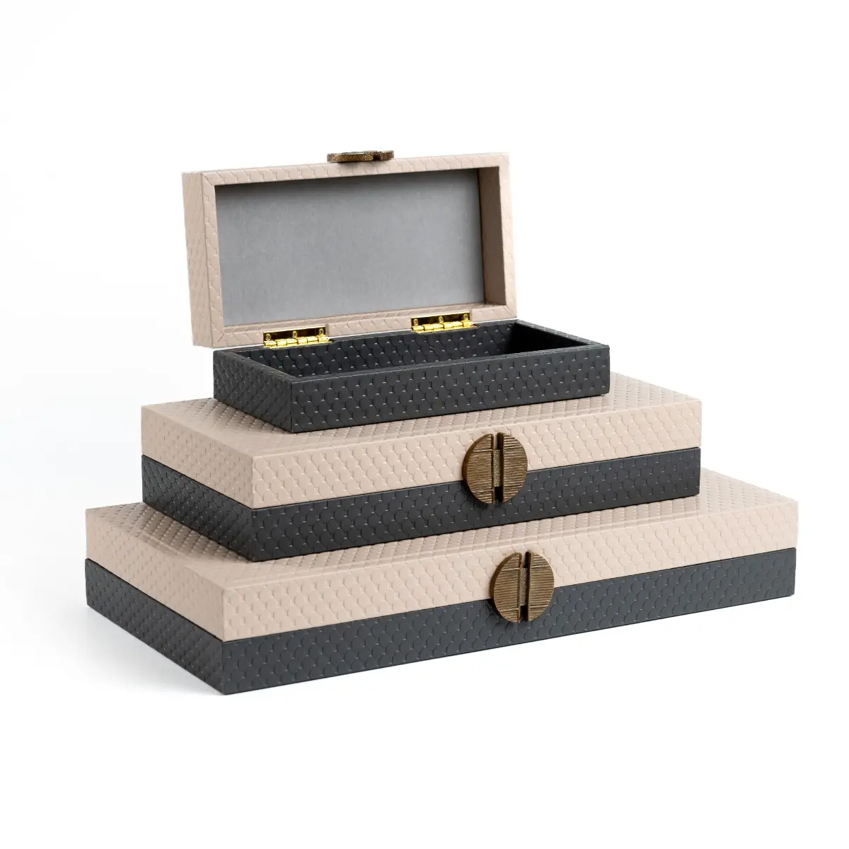 Jewelry Box - Urban | Beige | 18" x 9" x 2" - Image 2