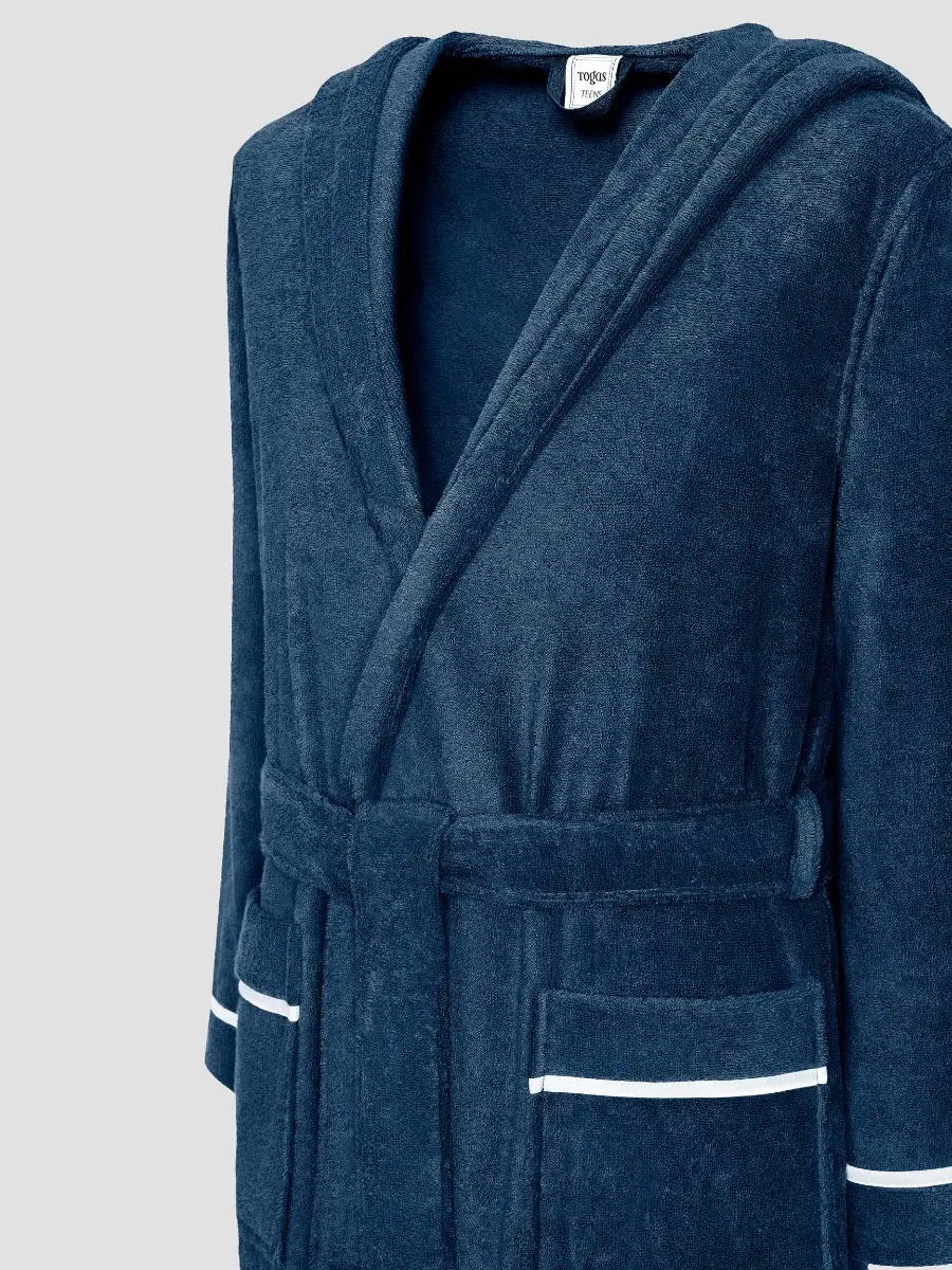 Kid's Bathrobe with Anchor Print - Cruise | Blue | 146 cm - Image 3
