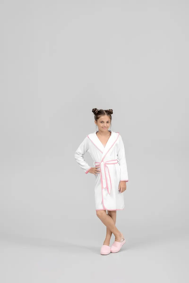 Kids | Bathrobe - Tracy | White | 98-104 cm - Image 2