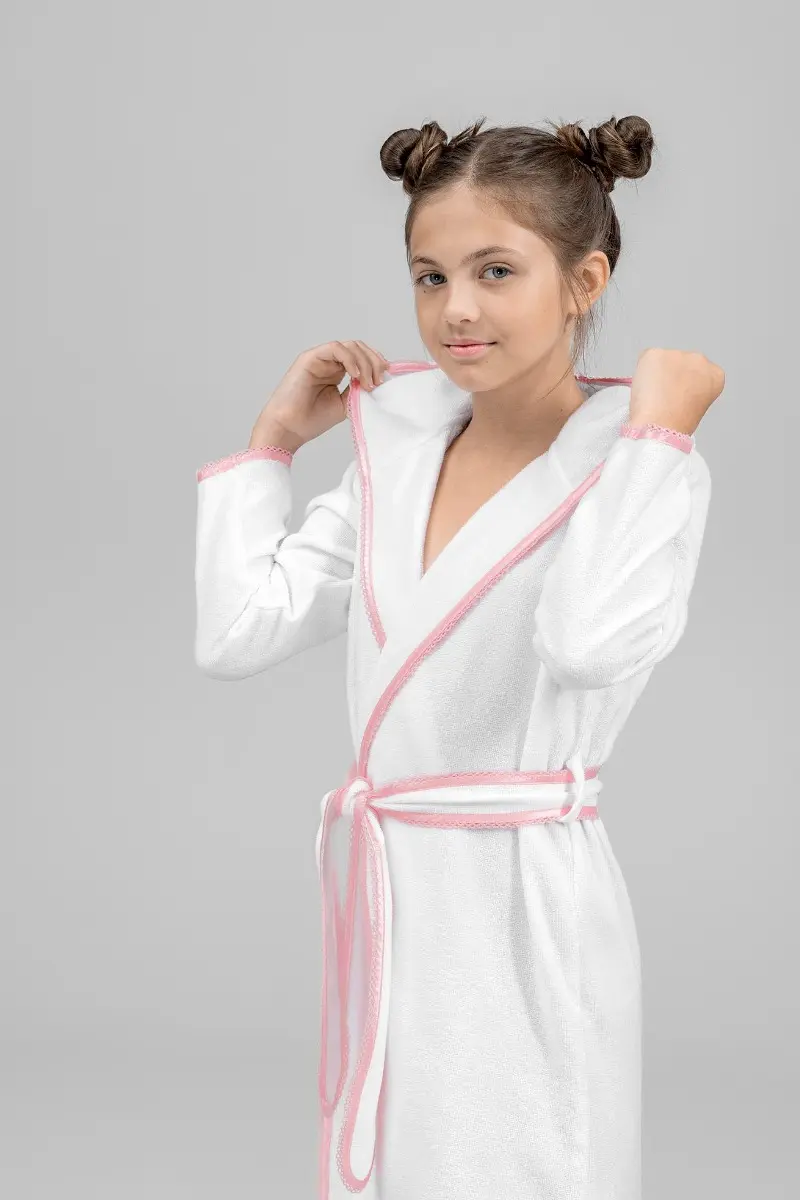 Kids | Bathrobe - Tracy | White | 98-104 cm - Image 4
