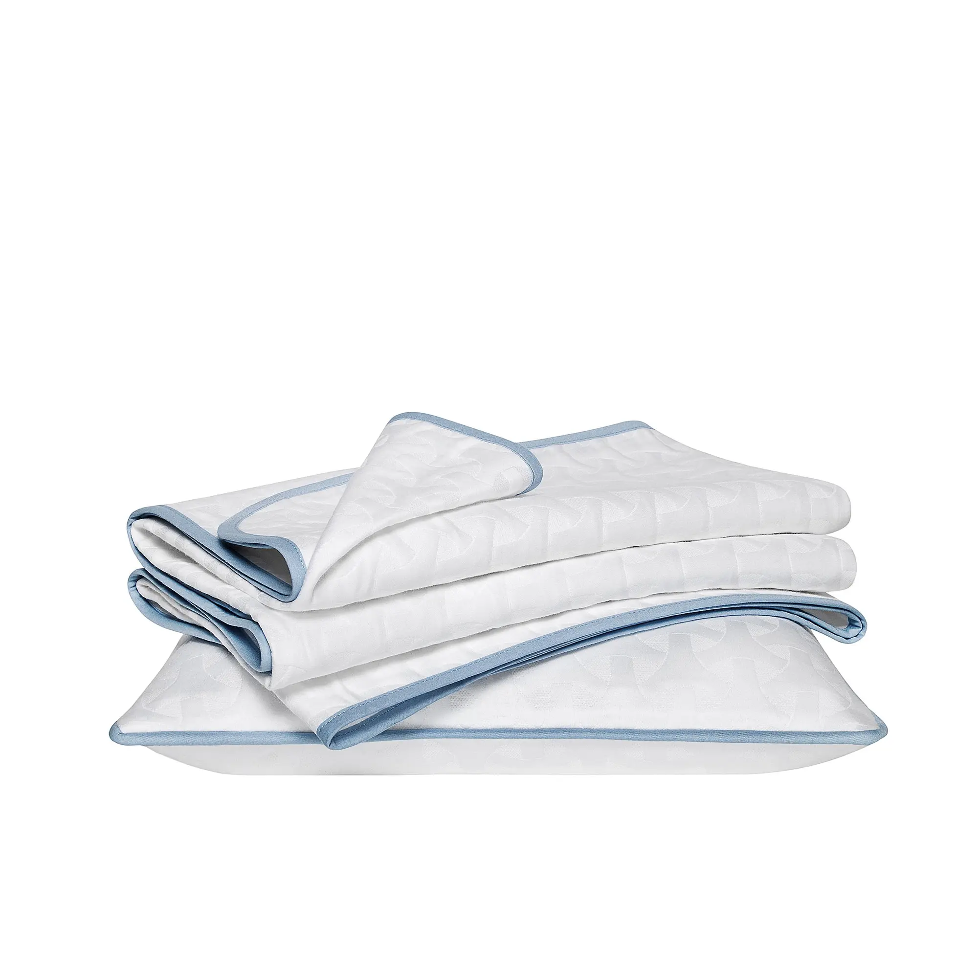Kids Bedspread Set - Andre | White/Blue | 57" x 79"/12" x 18" - Image 5
