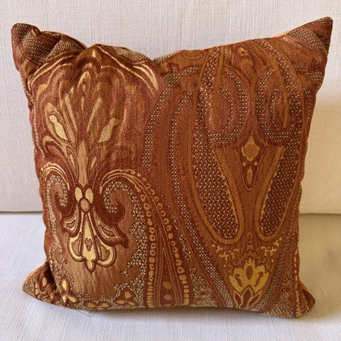 Morocco Decorative Pillow | Orange | 16" x 16"
