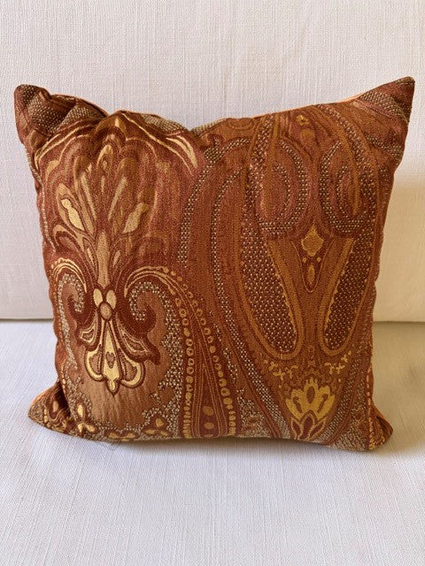 Morocco Decorative Pillow | Orange | 16" x 16" - Image 2