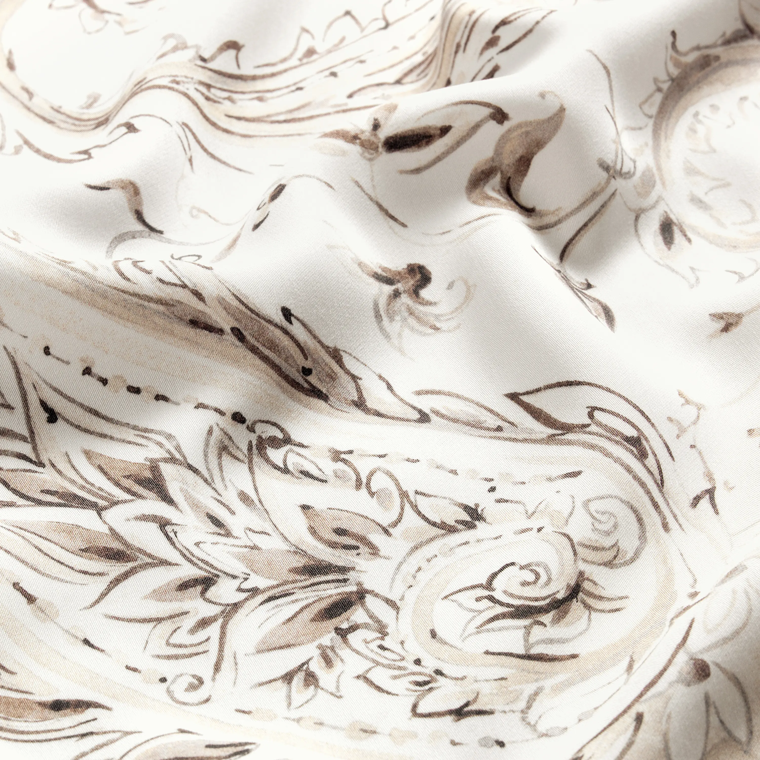 Pillowcase - Bianca | Snow/White/Beige/Brown | Euro - Image 2
