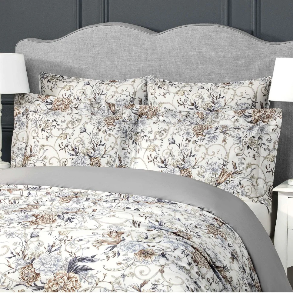 Pillowcase - Carol | Snow/White/Light Gray/Beige | Standard