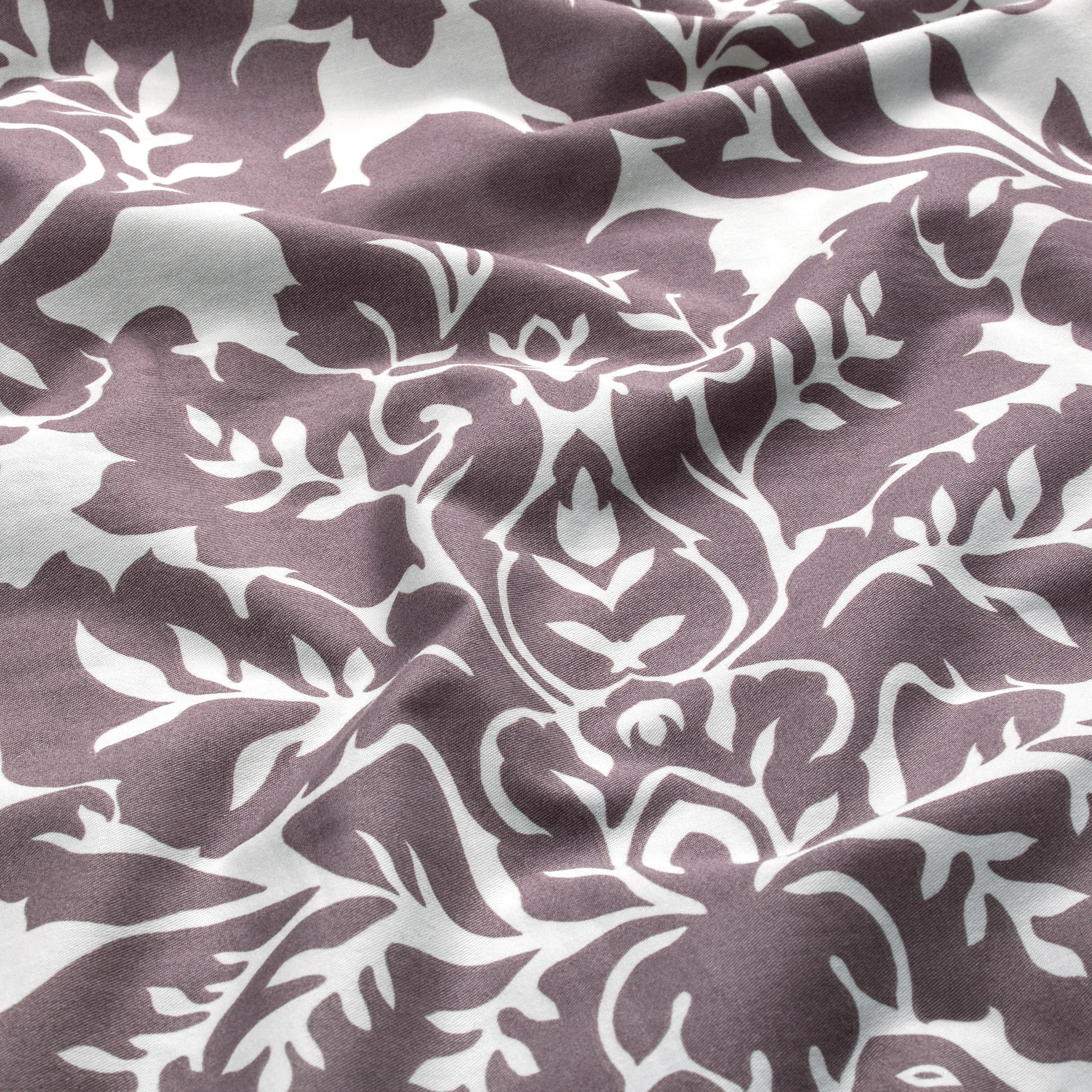 Pillowcase - Damask | Dusty Gray/Brown/Ivory | Decor - Image 2