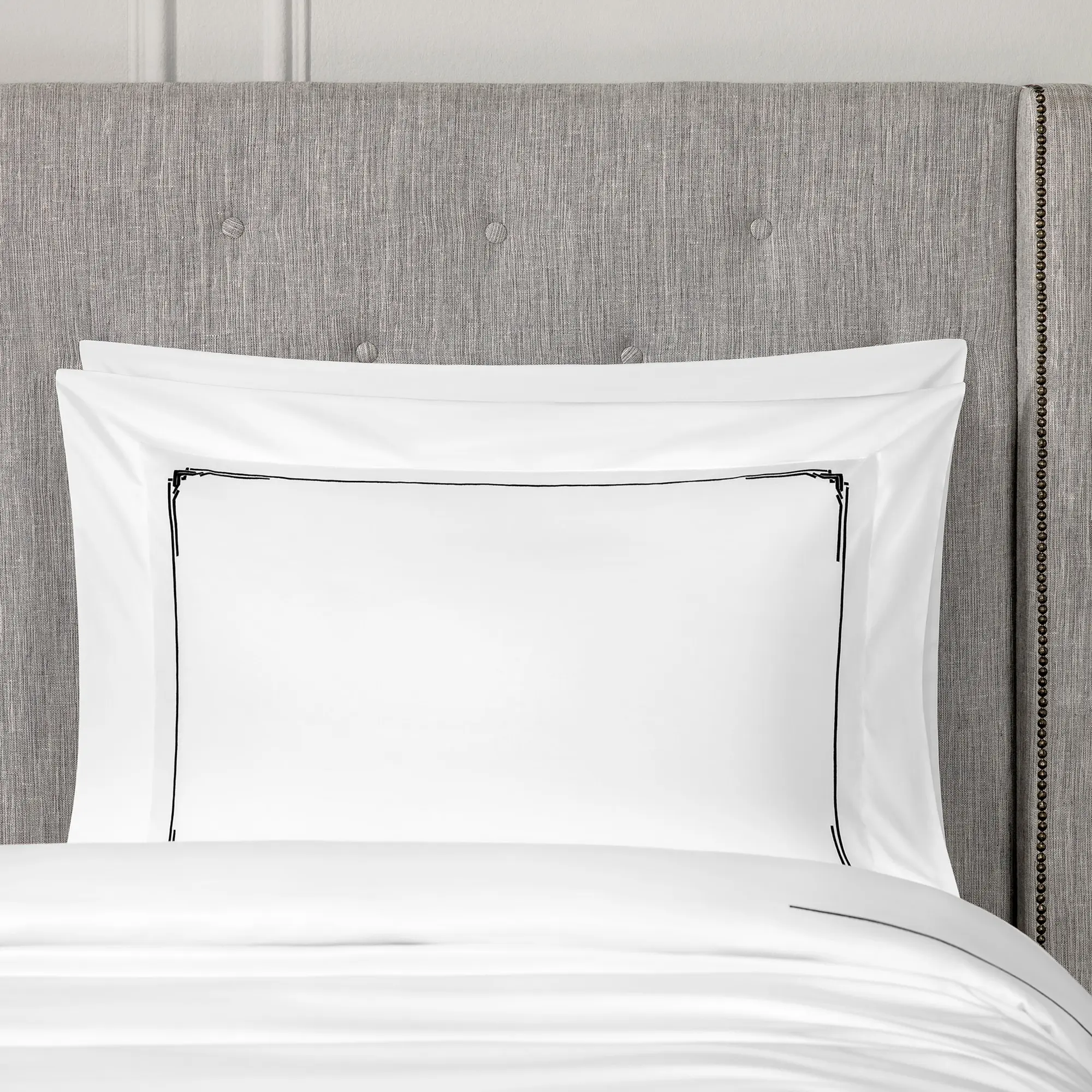 Pillowcase - Jasper | White/Black | Standard