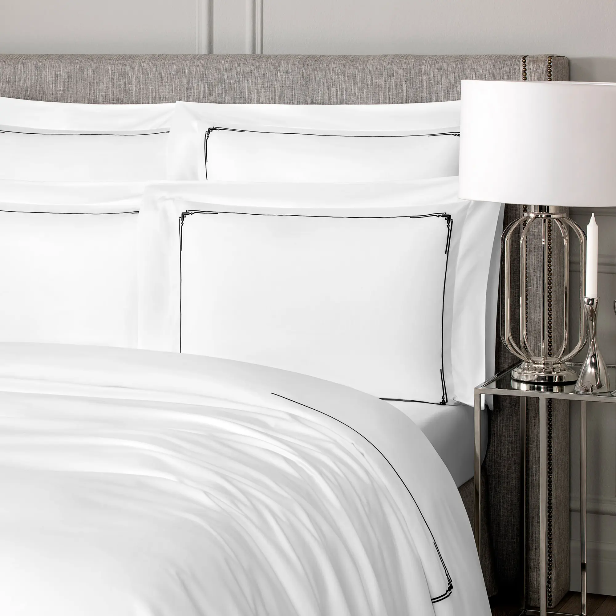 Pillowcase - Jasper | White/Black | Standard - Image 2