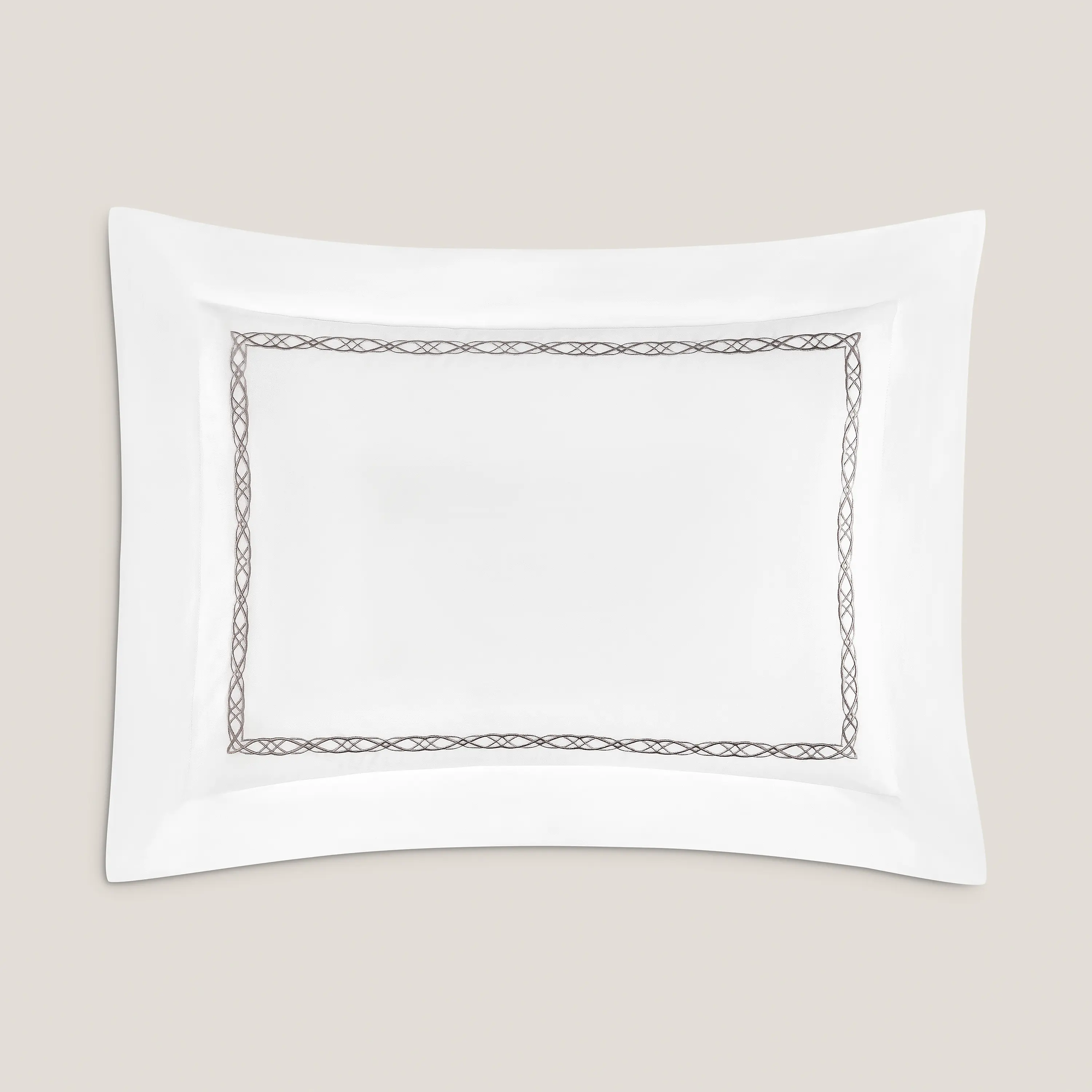 Pillowcase - Mia | White/Brown | King - Image 3