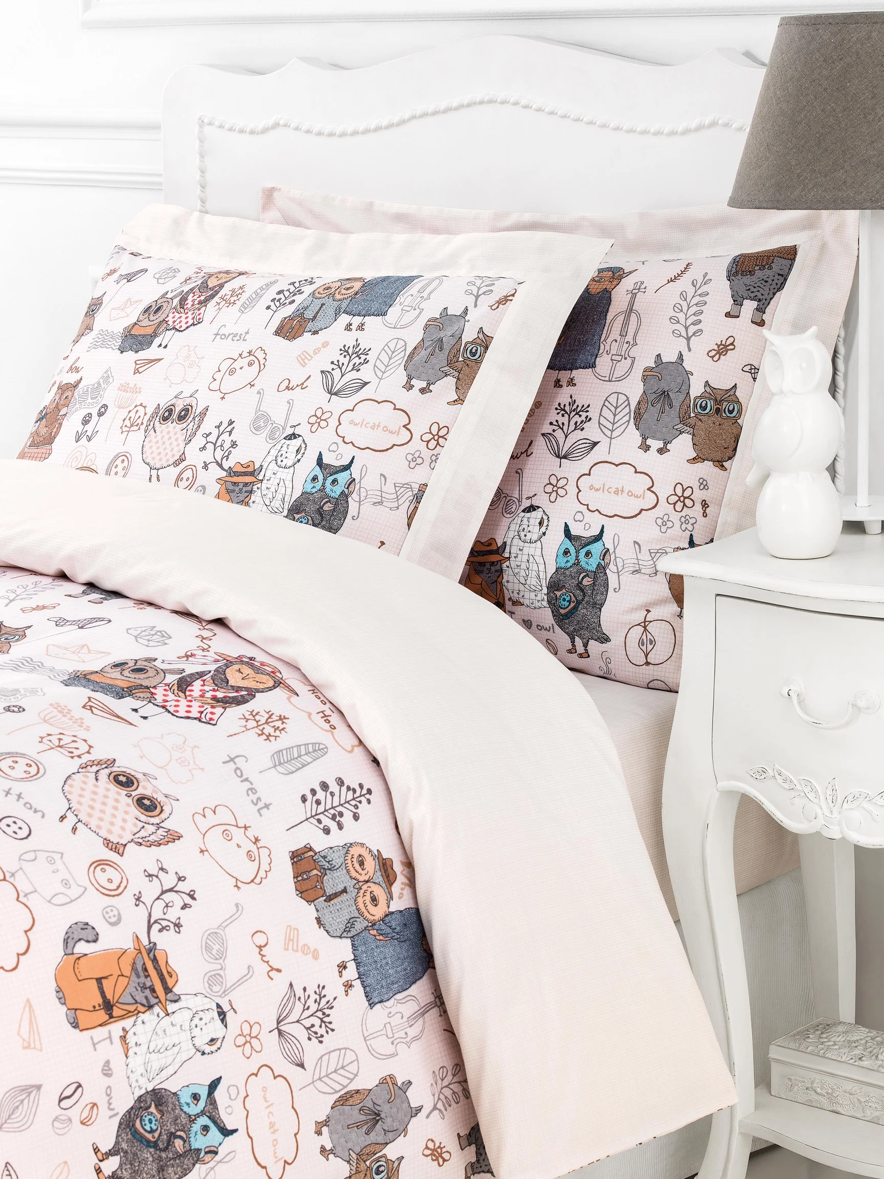 Pillowcase - Naughty Owls | Multicolor | Standard - Image 4