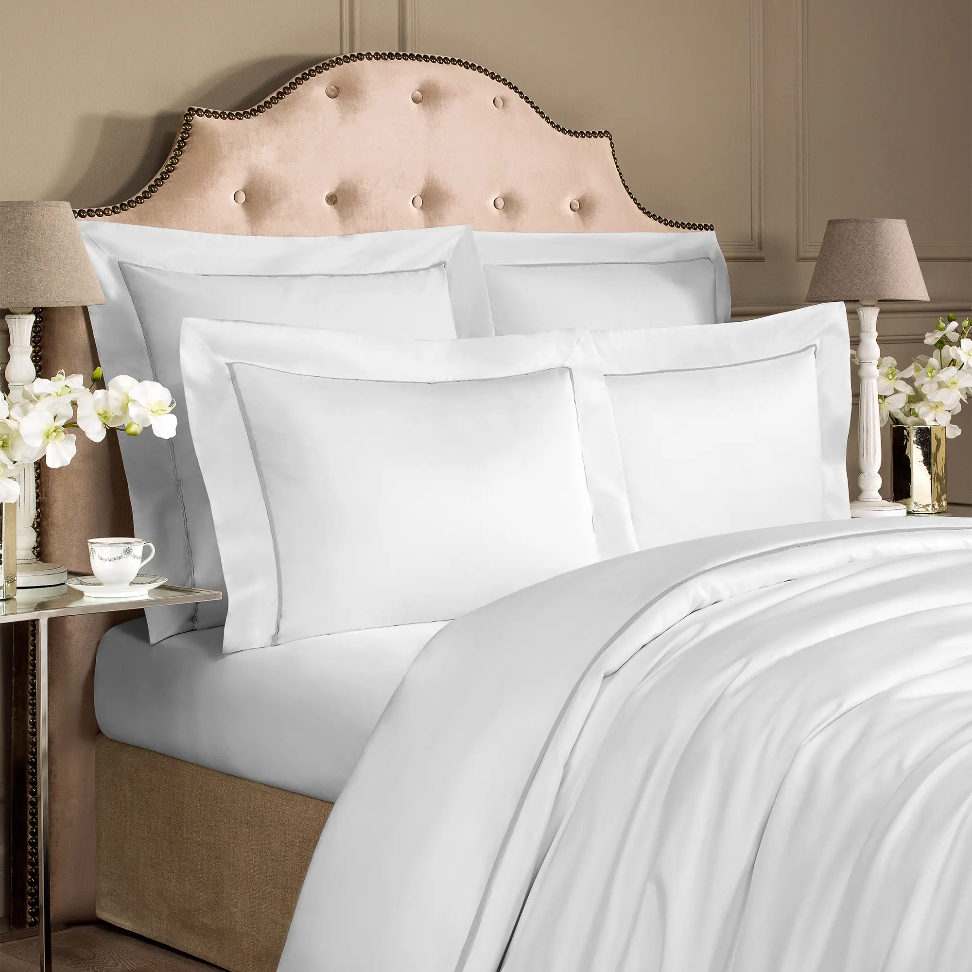 Pillowcase - Plaza | White/Grey | Euro - Image 2