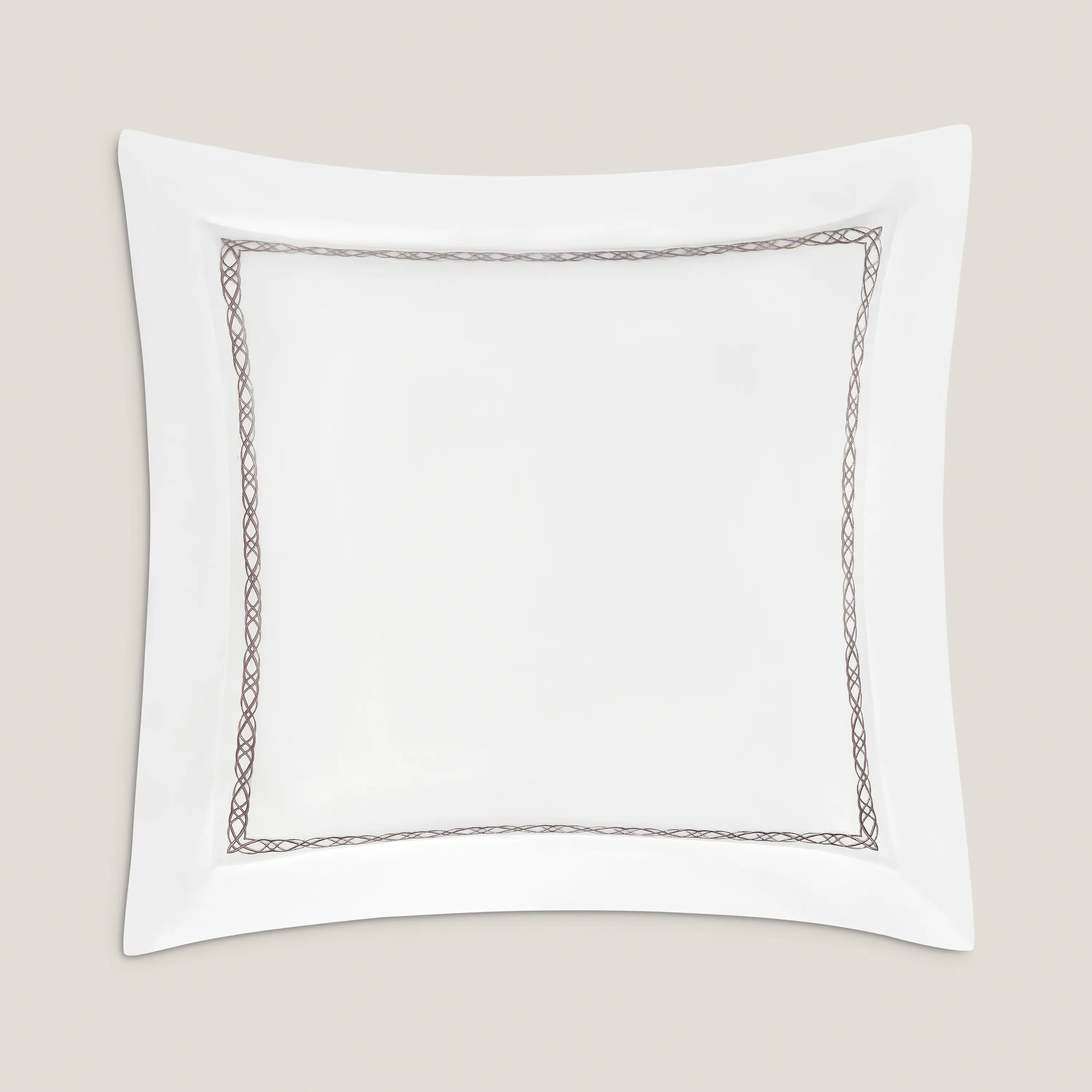 Pillowcase - Set Mia | White/Brown | Euro - Image 4