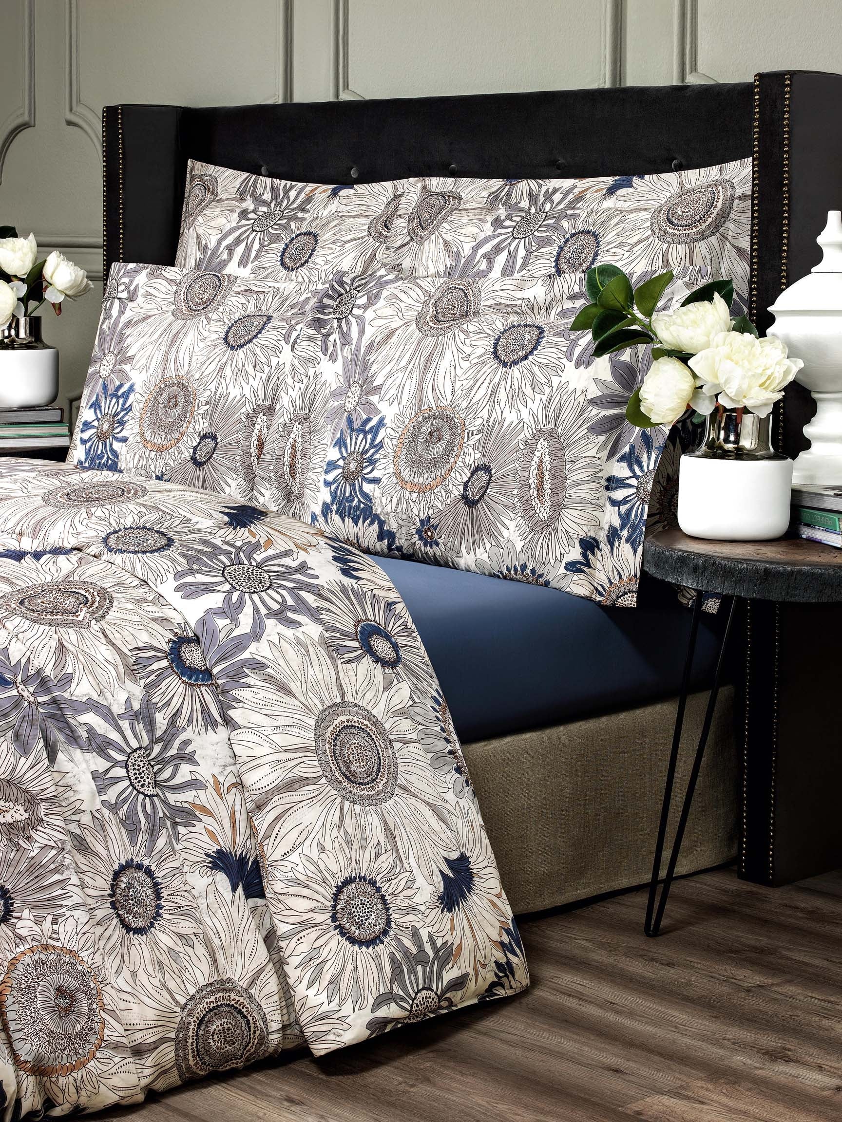 Pillowcase - Stephani | White/Blue/Gray | Euro - Image 4