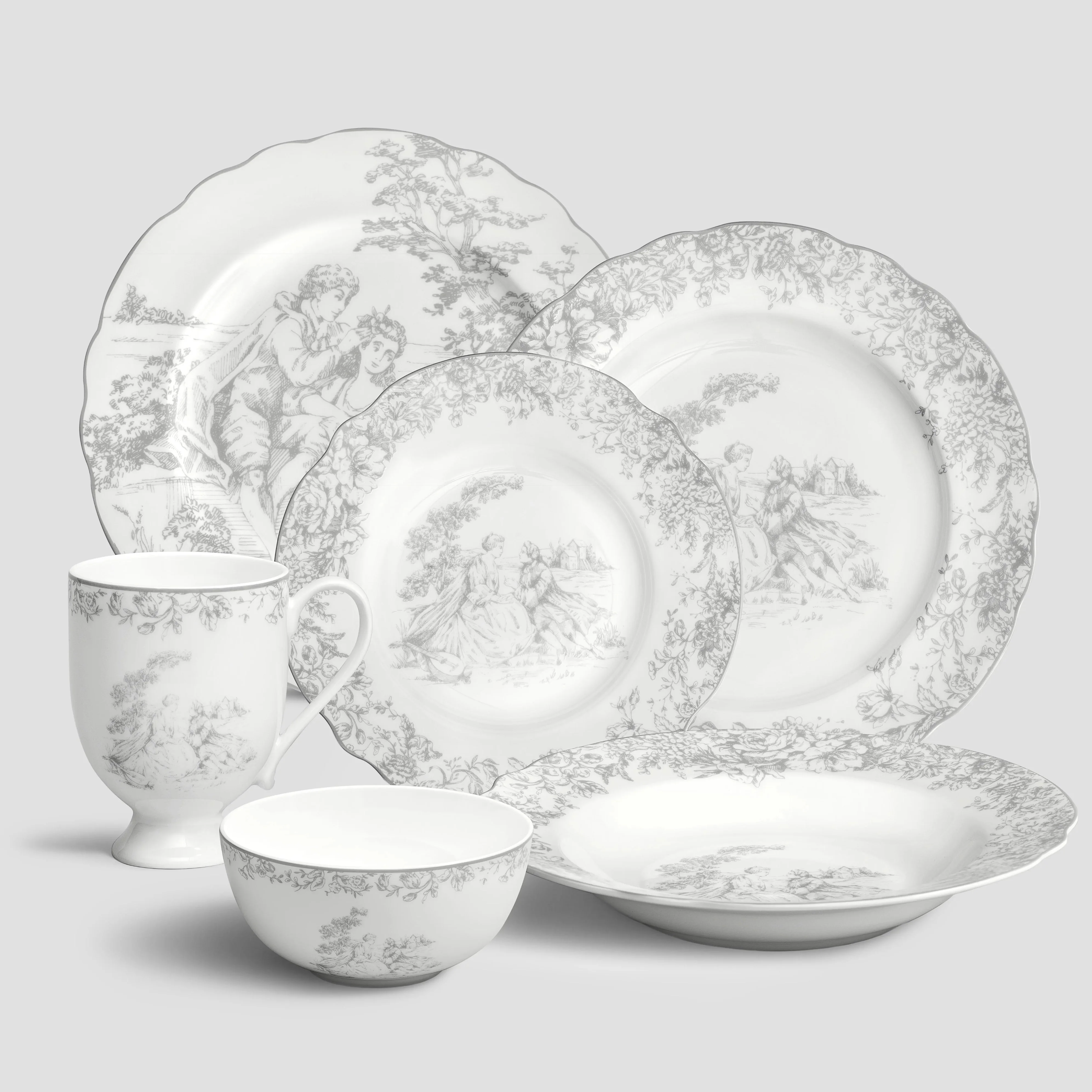 Salad Plate - Martinelli Sentiment | White | D - 7" - Image 5