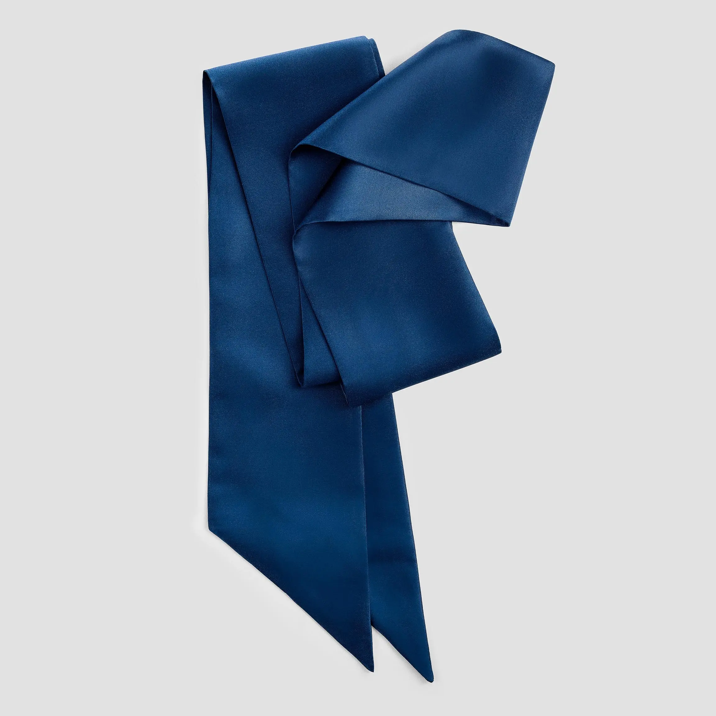 Scrunchy With A Ribbon Ella | Blue | One Size - Image 2