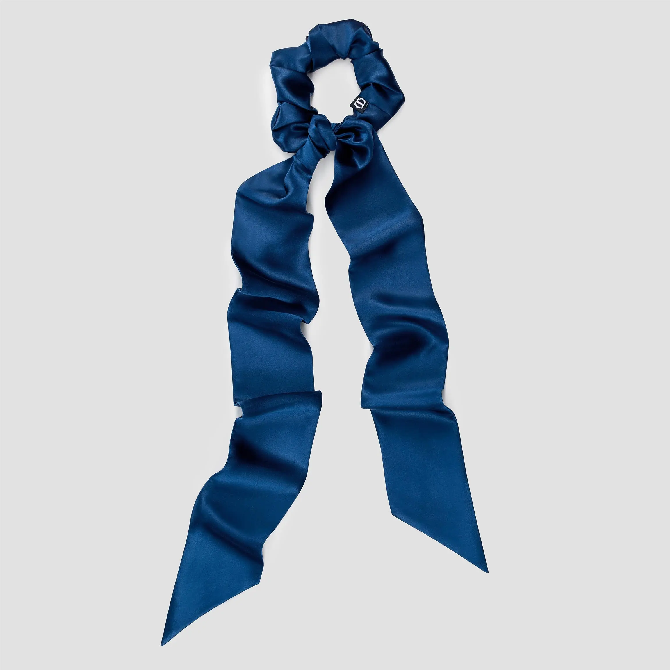 Scrunchy With A Ribbon Ella | Blue | One Size - Image 4