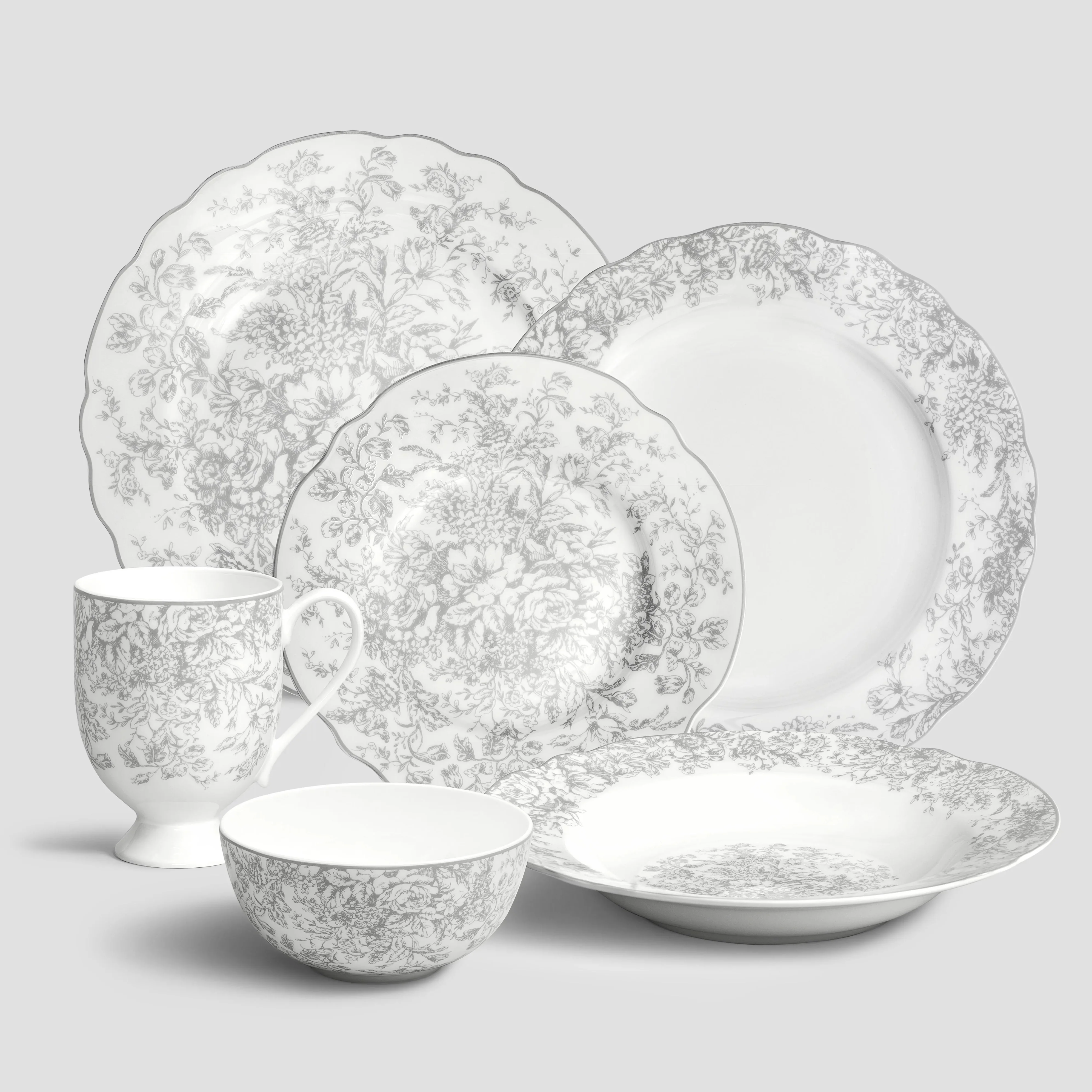 Soup Plate - Martinelli Natur | White | D - 9" - Image 5