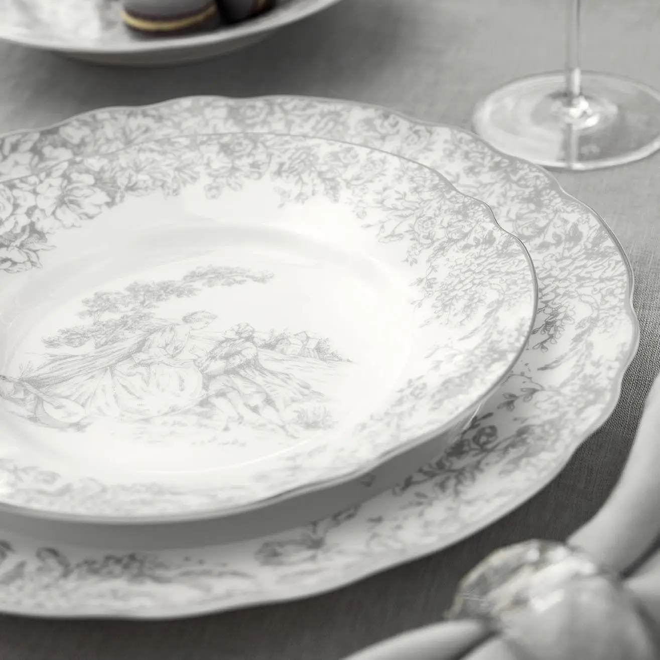 Soup Plate - Martinelli Sentiment | White | D - 9"