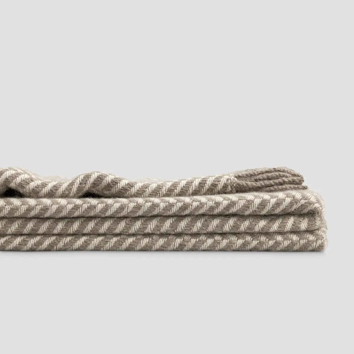 Throw - Fortier | Brown/Ecru | 55" x 79" - Image 2