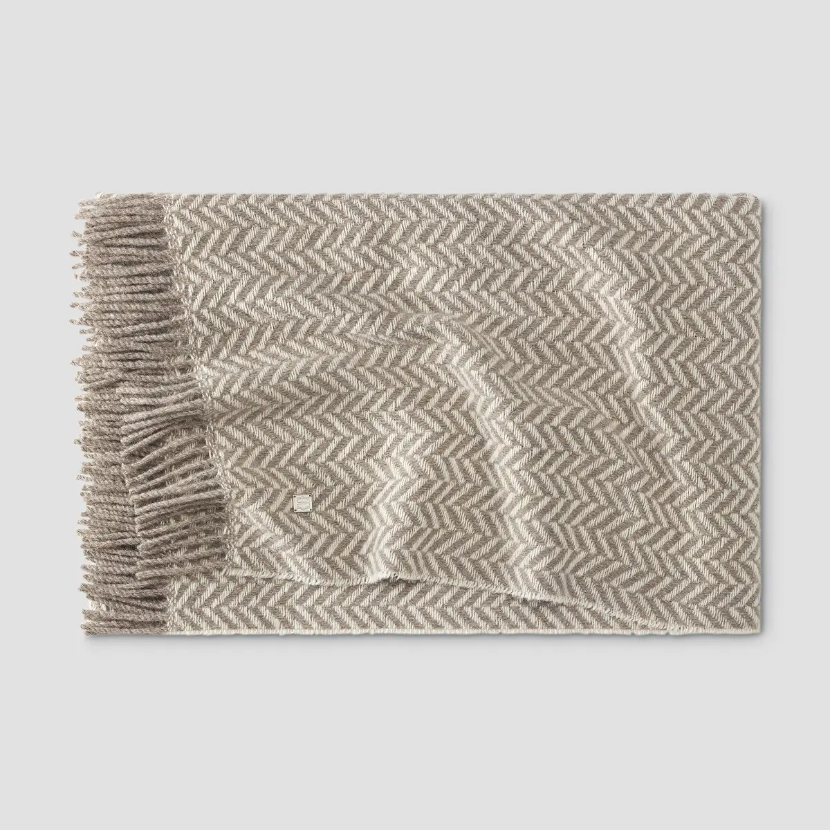 Throw - Fortier | Brown/Ecru | 55" x 79" - Image 3