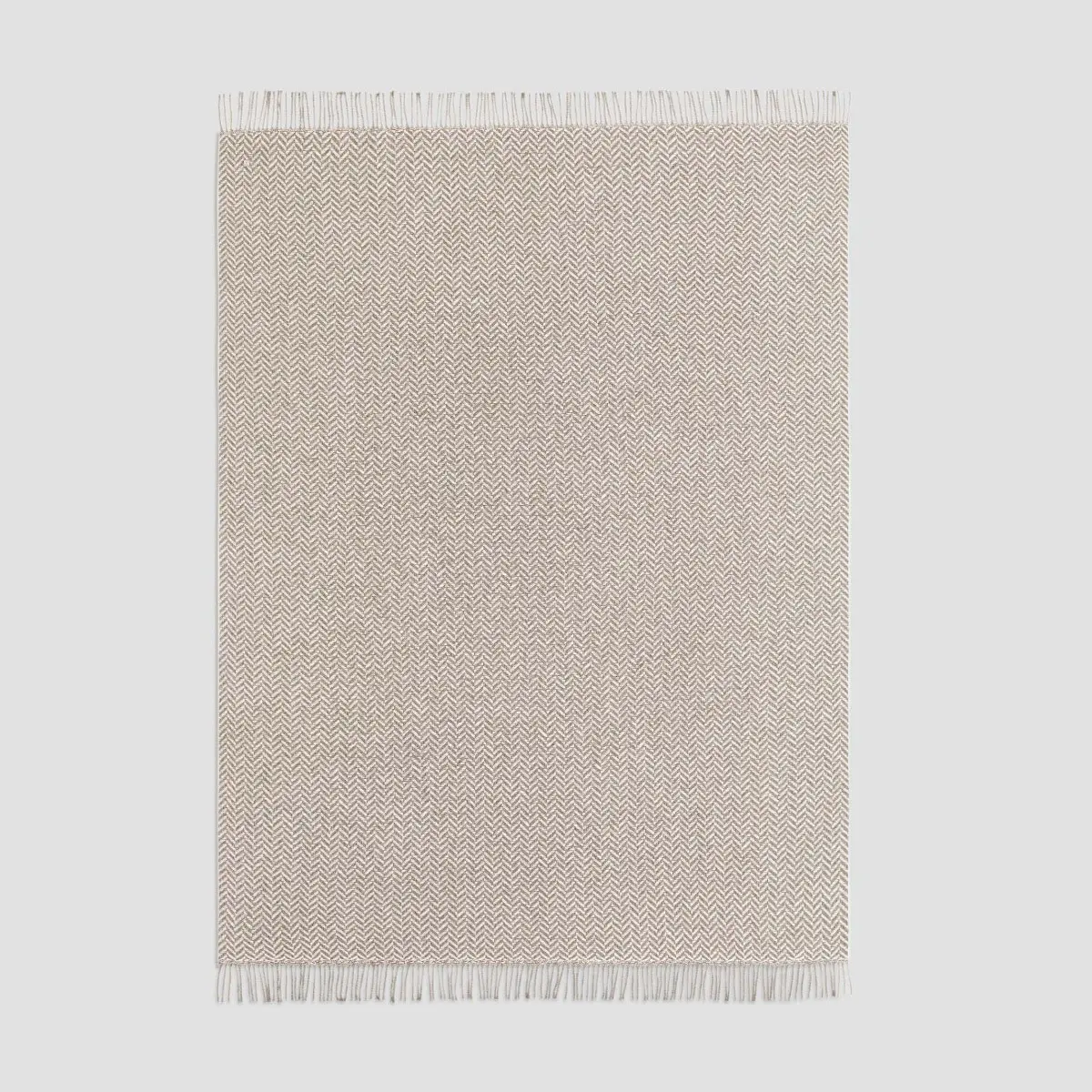 Throw - Fortier | Brown/Ecru | 55" x 79" - Image 4
