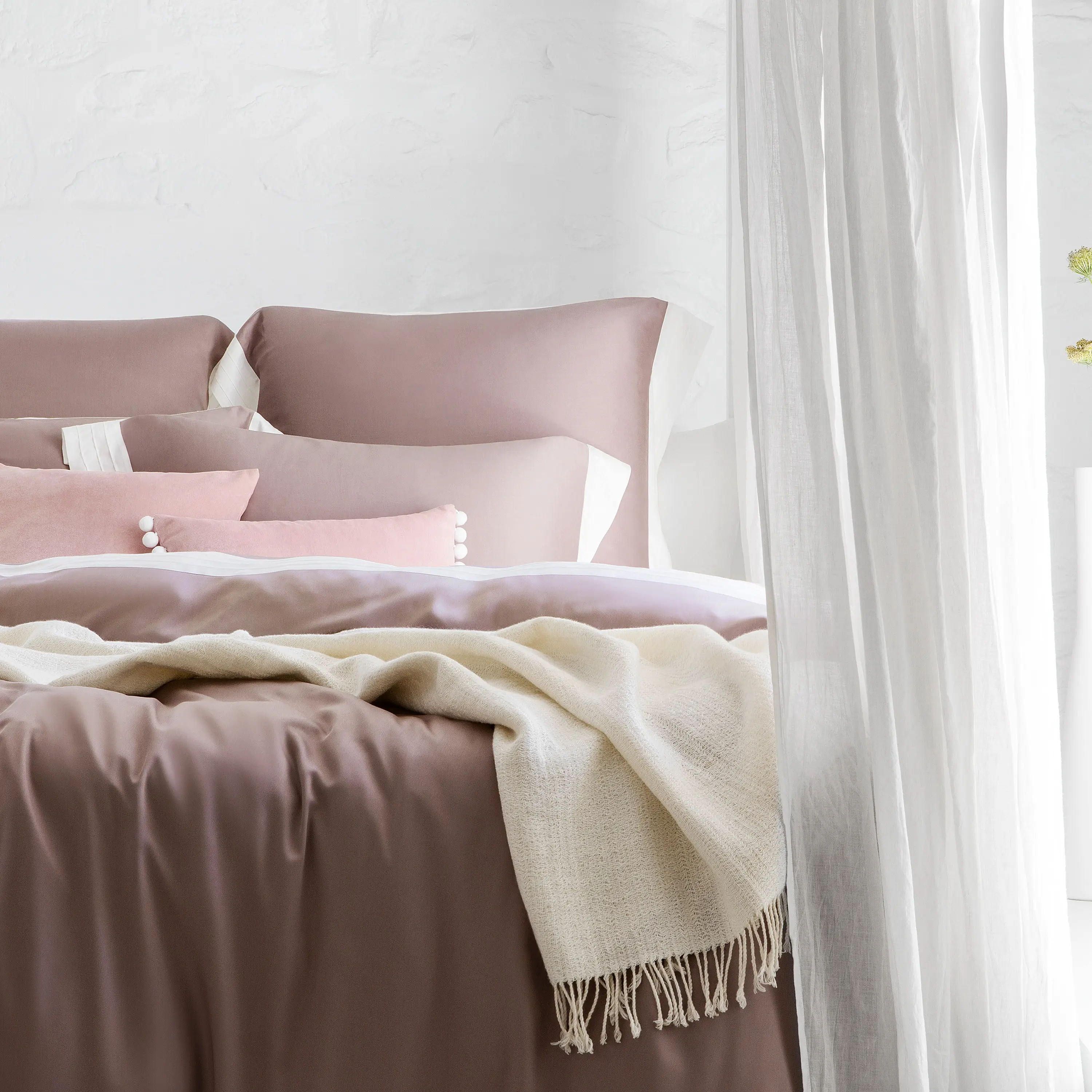 Throw - Shannon | White/Ecru | 51" x 67" - Image 5