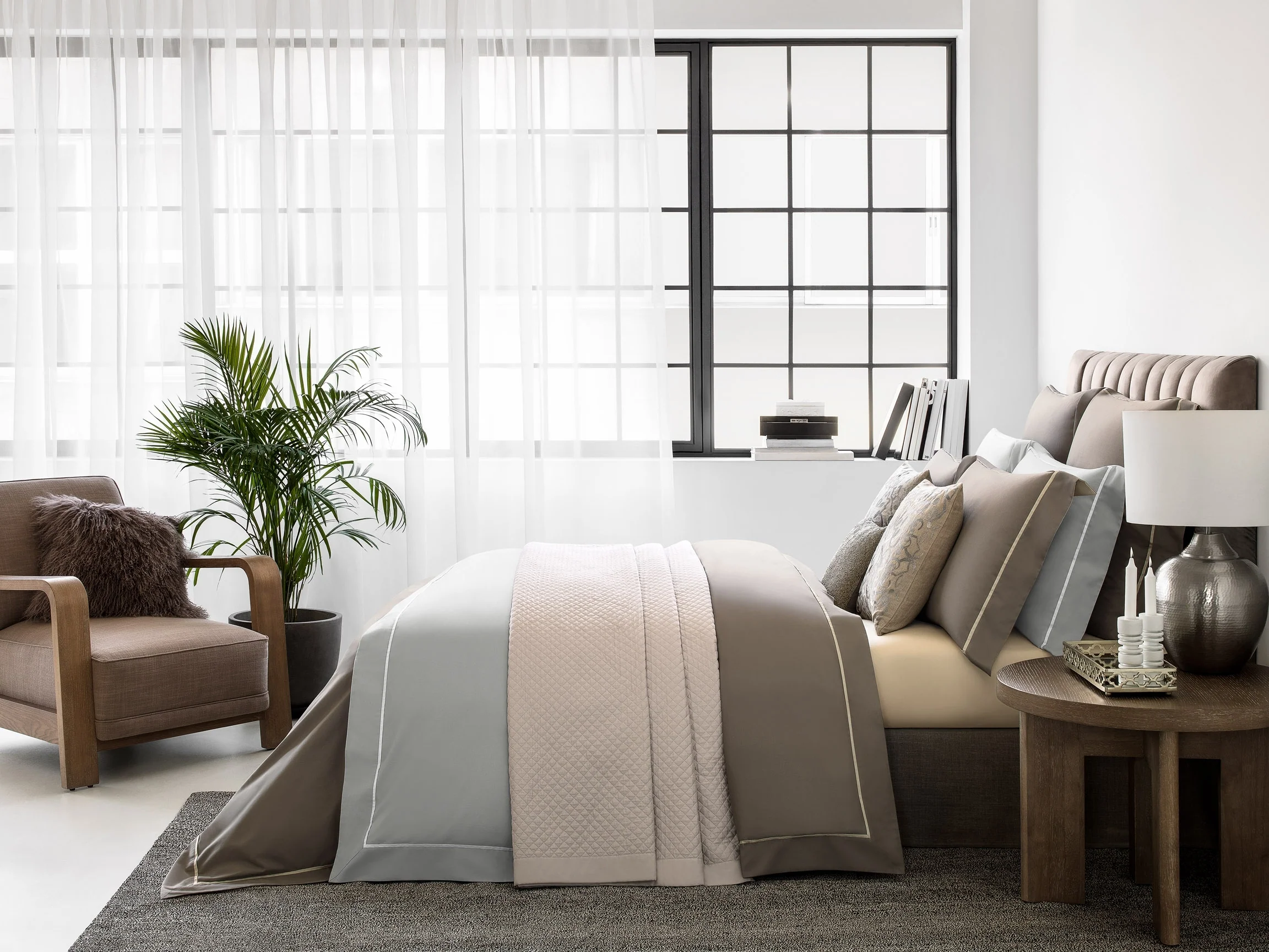 Top Sheet - Plaza | Golden/Beige/Brown | Queen - Image 2