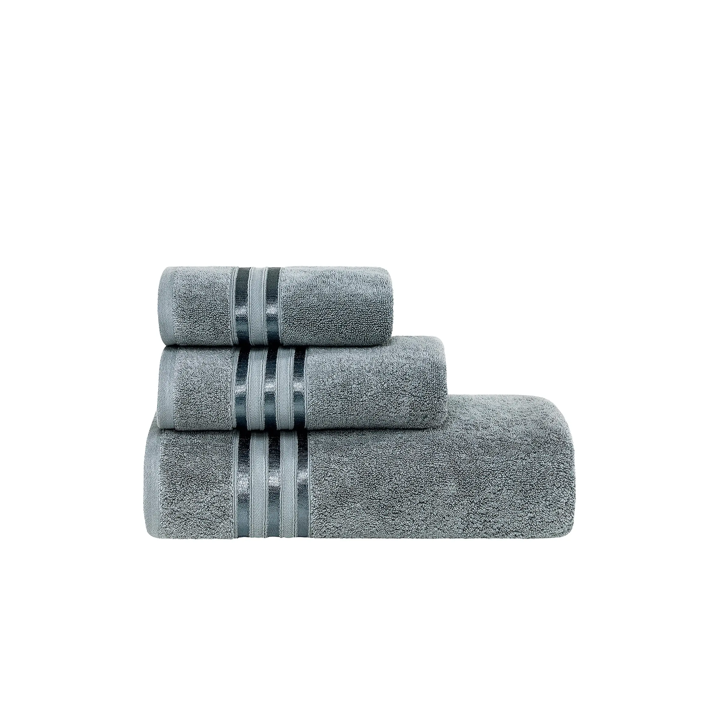 Towel - Arcadia | Grey/Blue | 20" x 39" - Image 3