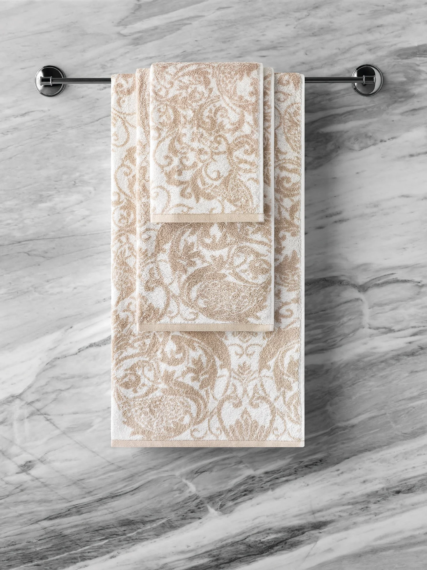 Towel - Bridget | Ecru/Beige | 20" x 39" - Image 5