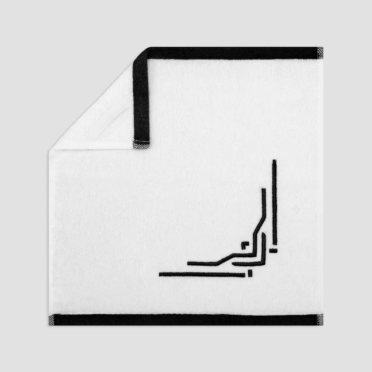 Towel - Jasper | White | 12" x 12" - Image 3