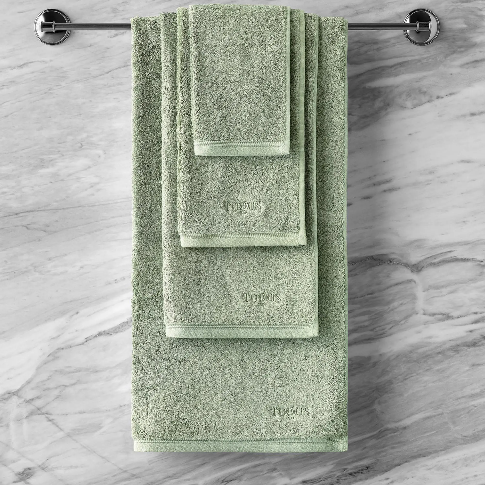 Towel - Poitiers | Green | 28" x 55" - Image 2