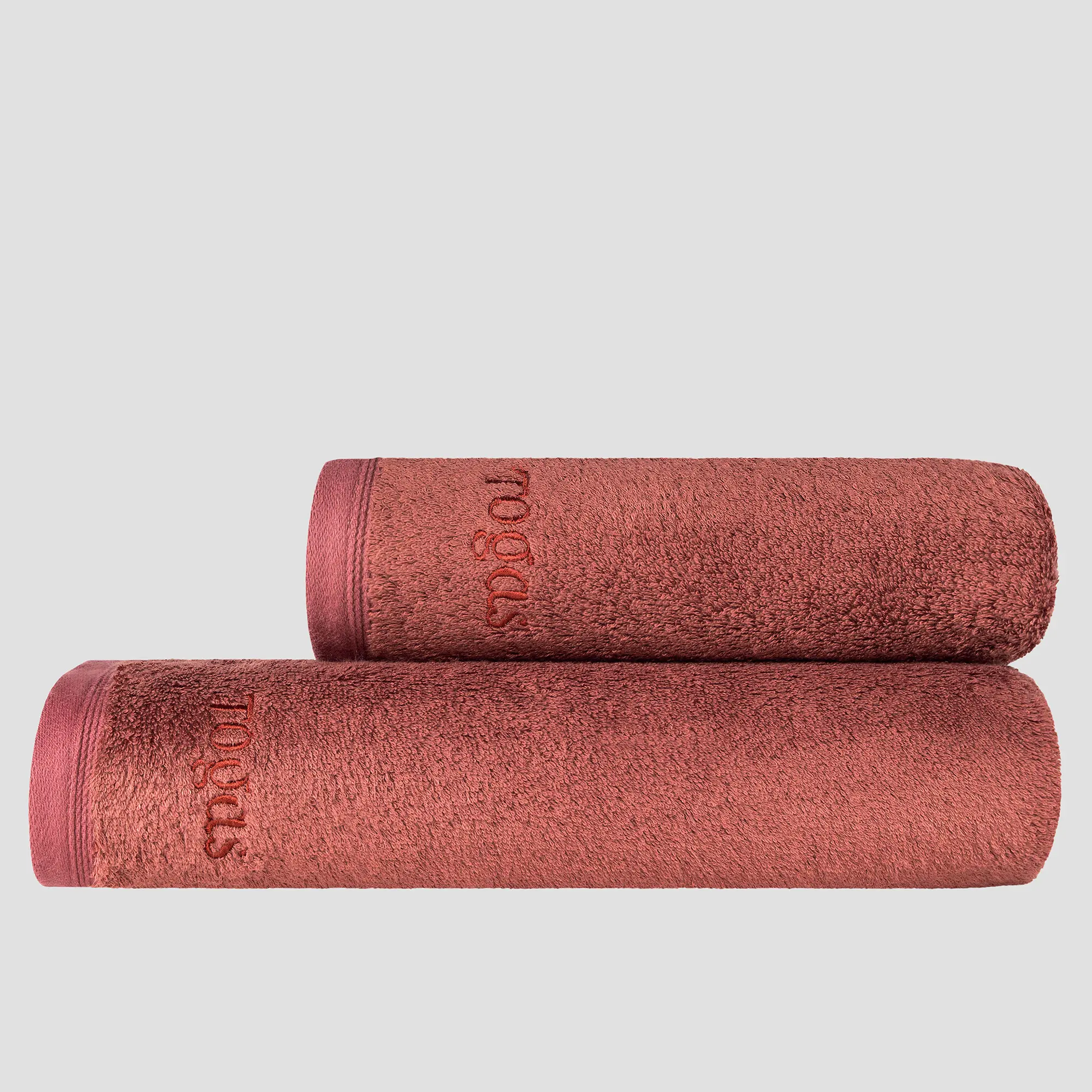 Towel - Poitiers | Marsala Red | 20" x 39" - Image 3
