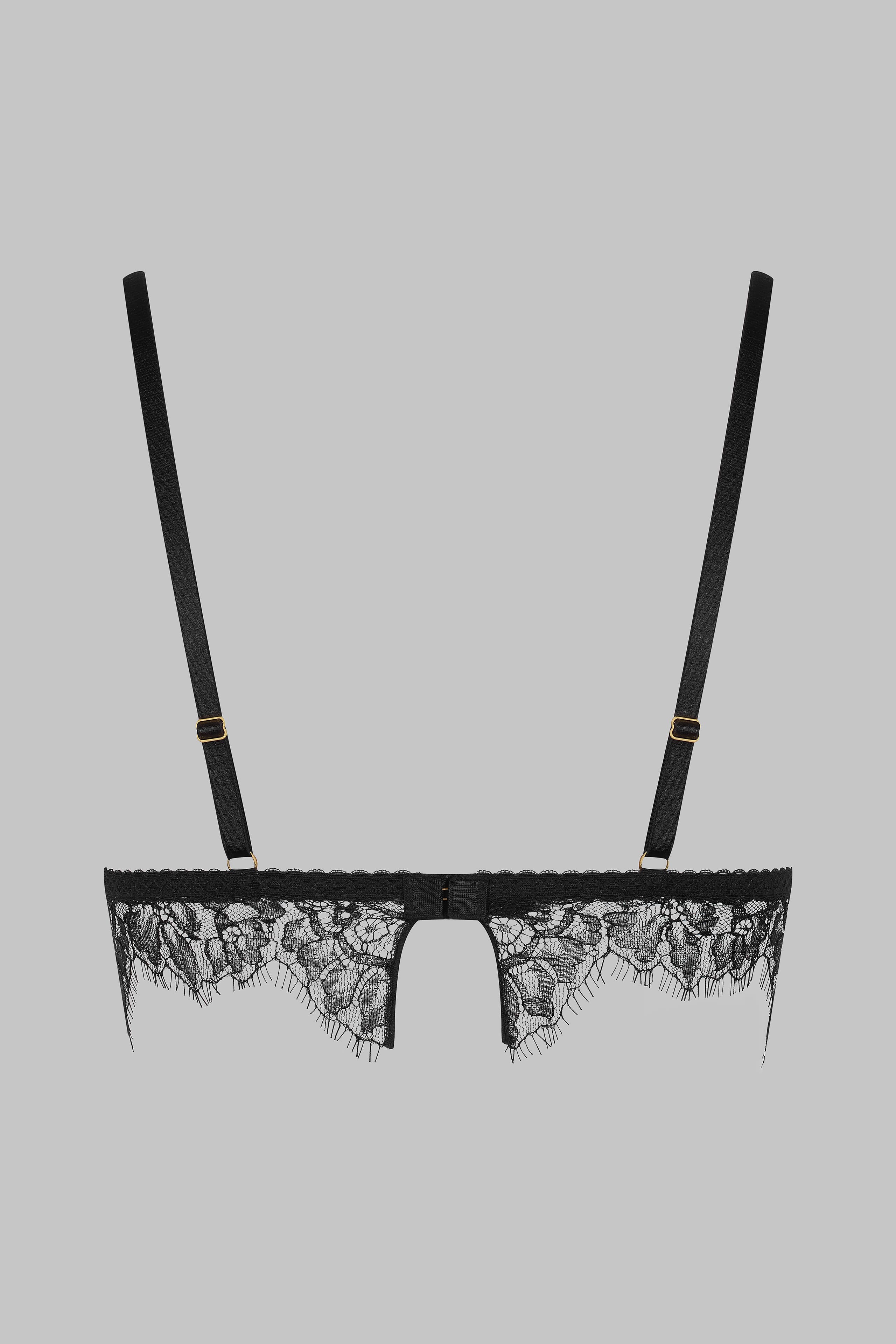 Triangle bra with cross - Inspiration Divine | Black - Image 5