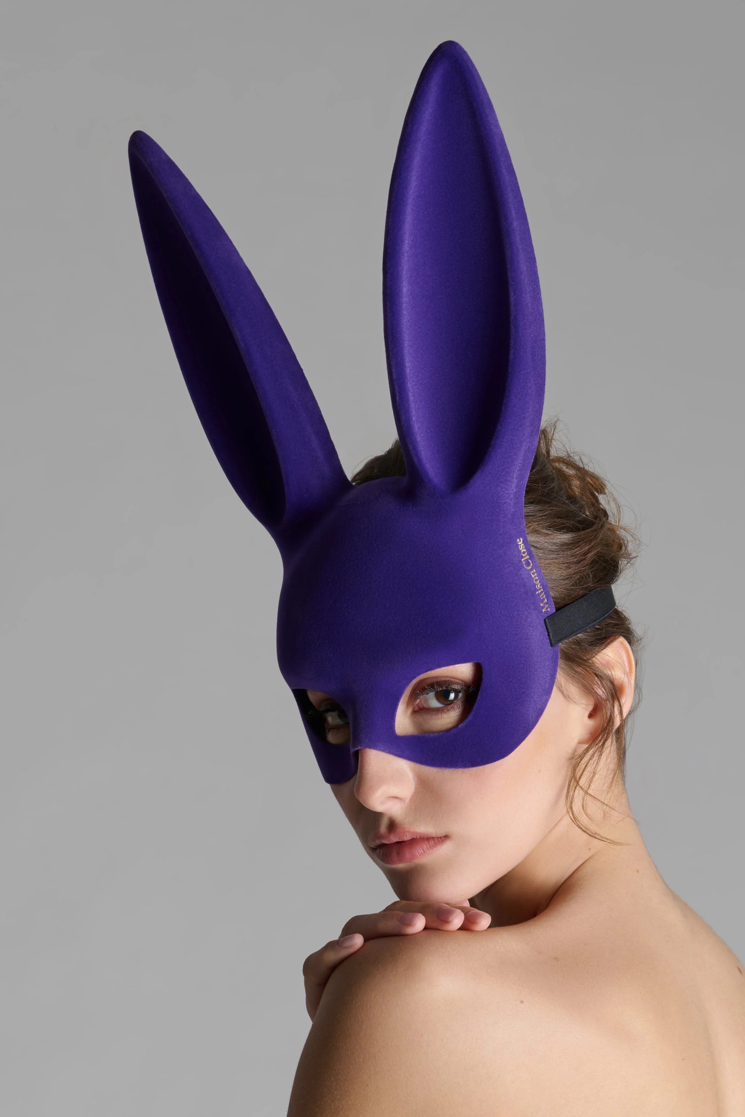 Velvet bunny mask - Les Fetiches | Purple