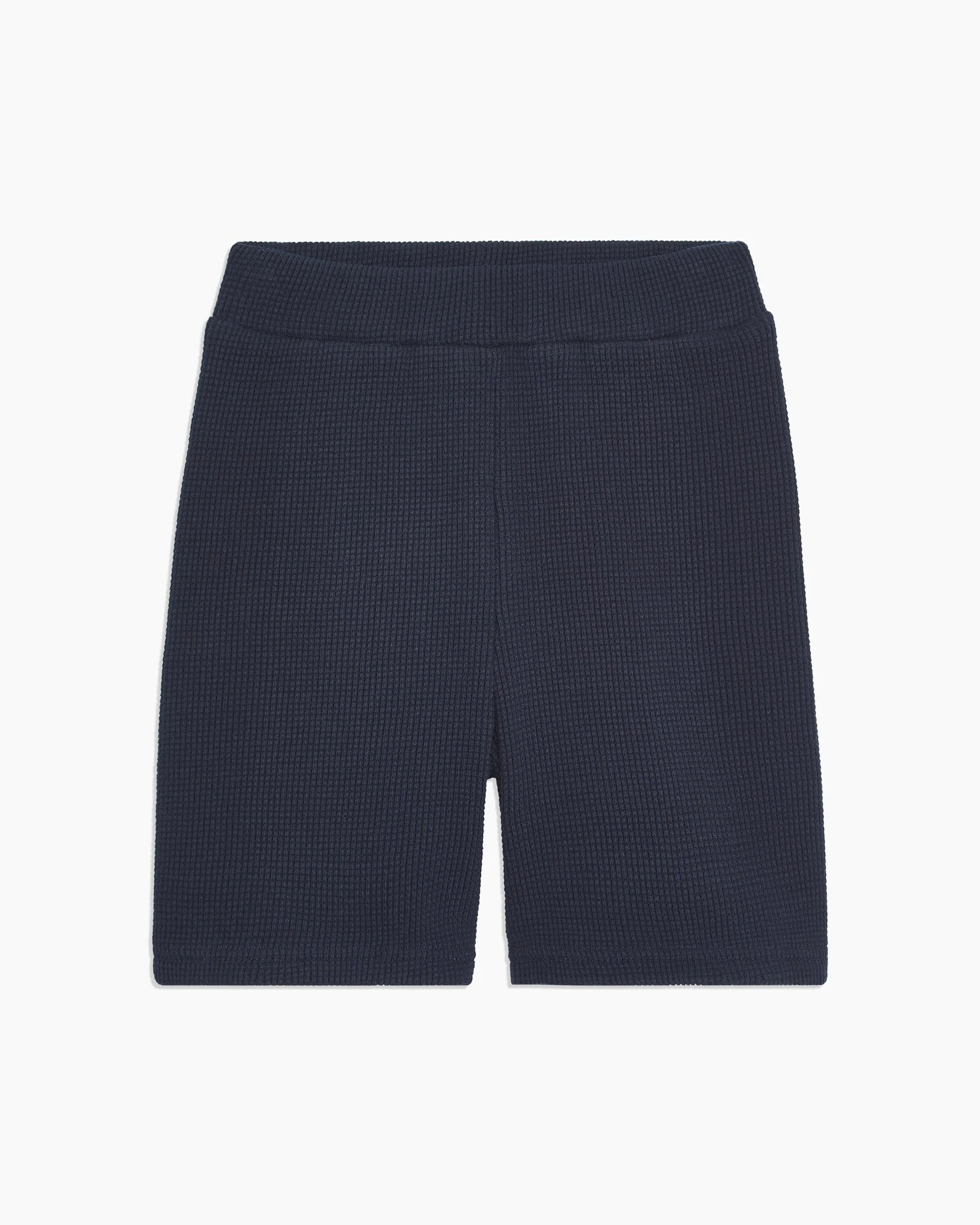 Womens | Waffle Knit Biker Shorts | Blush - Image 15