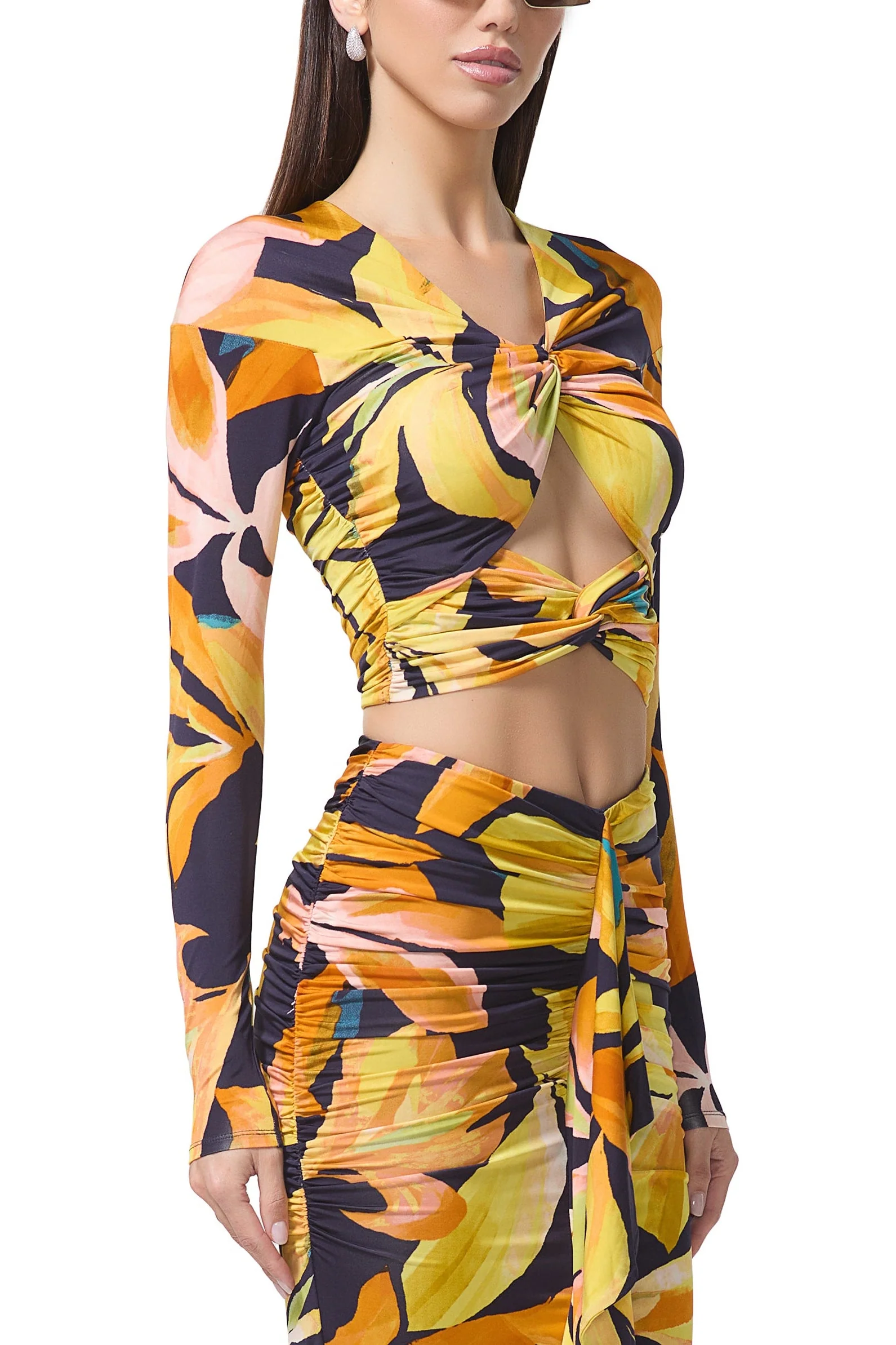 Whitney Top | Navy Tropical - Image 2