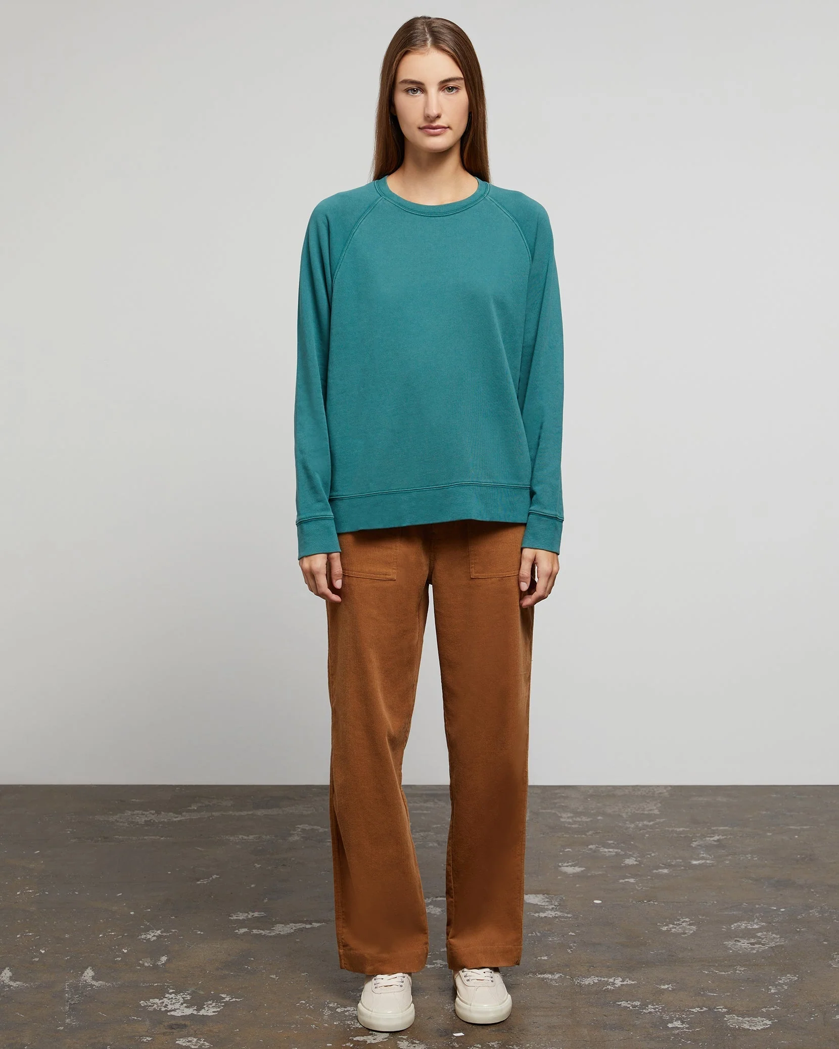 Womens | Wide Leg Corduroy Carpenter Pant | Bison - Image 18