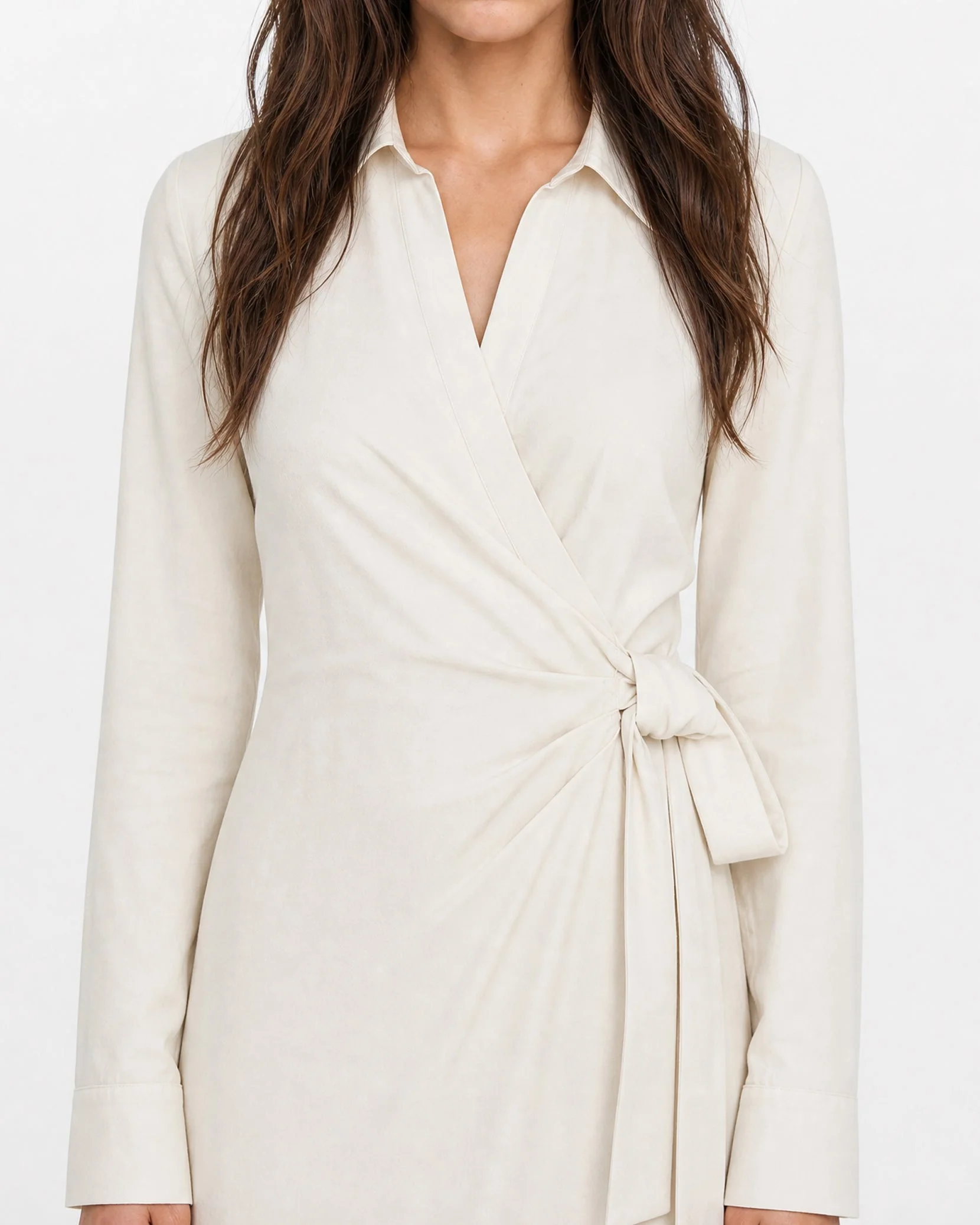 Womens | Wrap Dress | Flax - Image 3