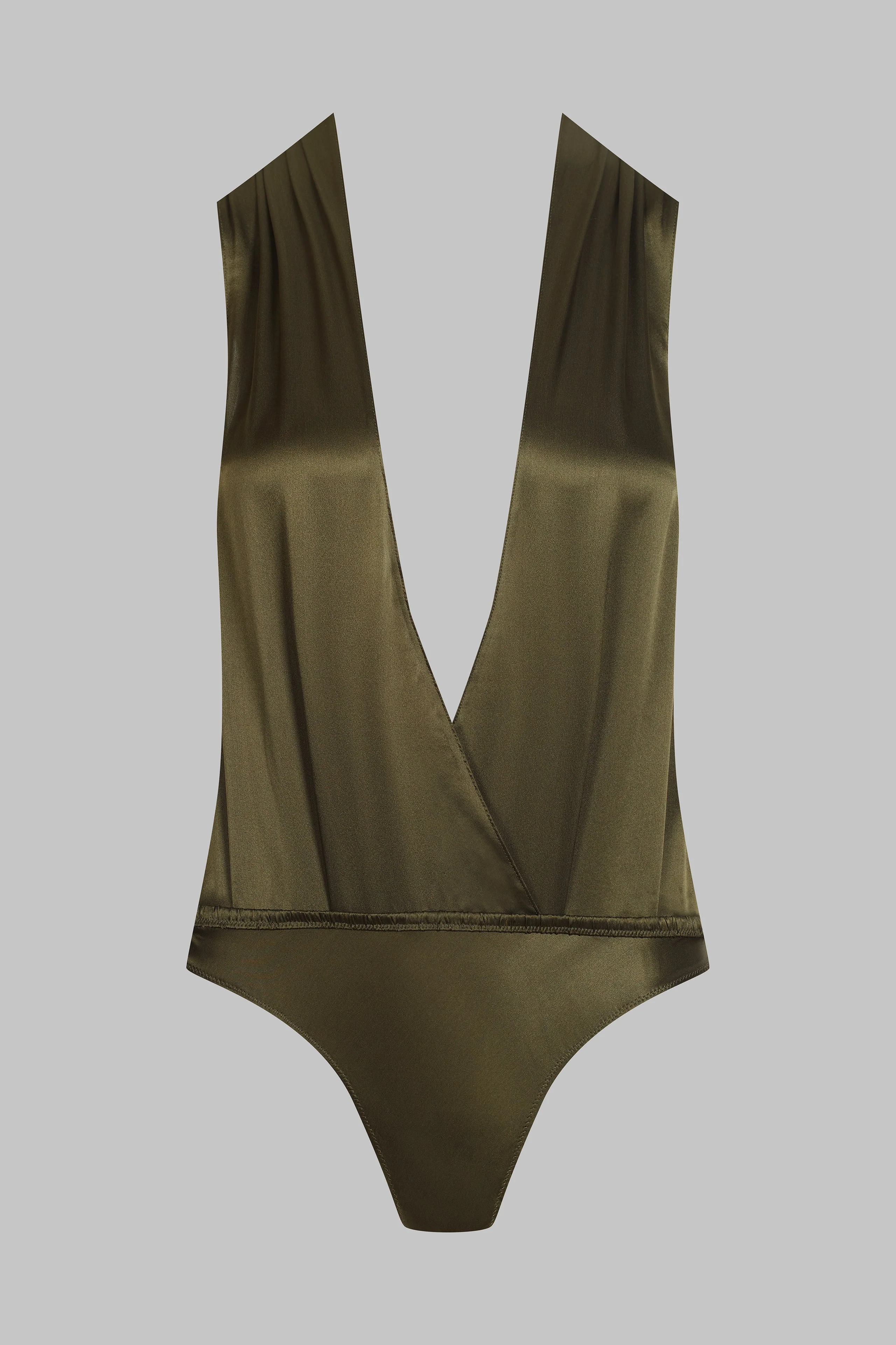 Wrap over thong body - Rendez-Vous | Khaki - Image 4
