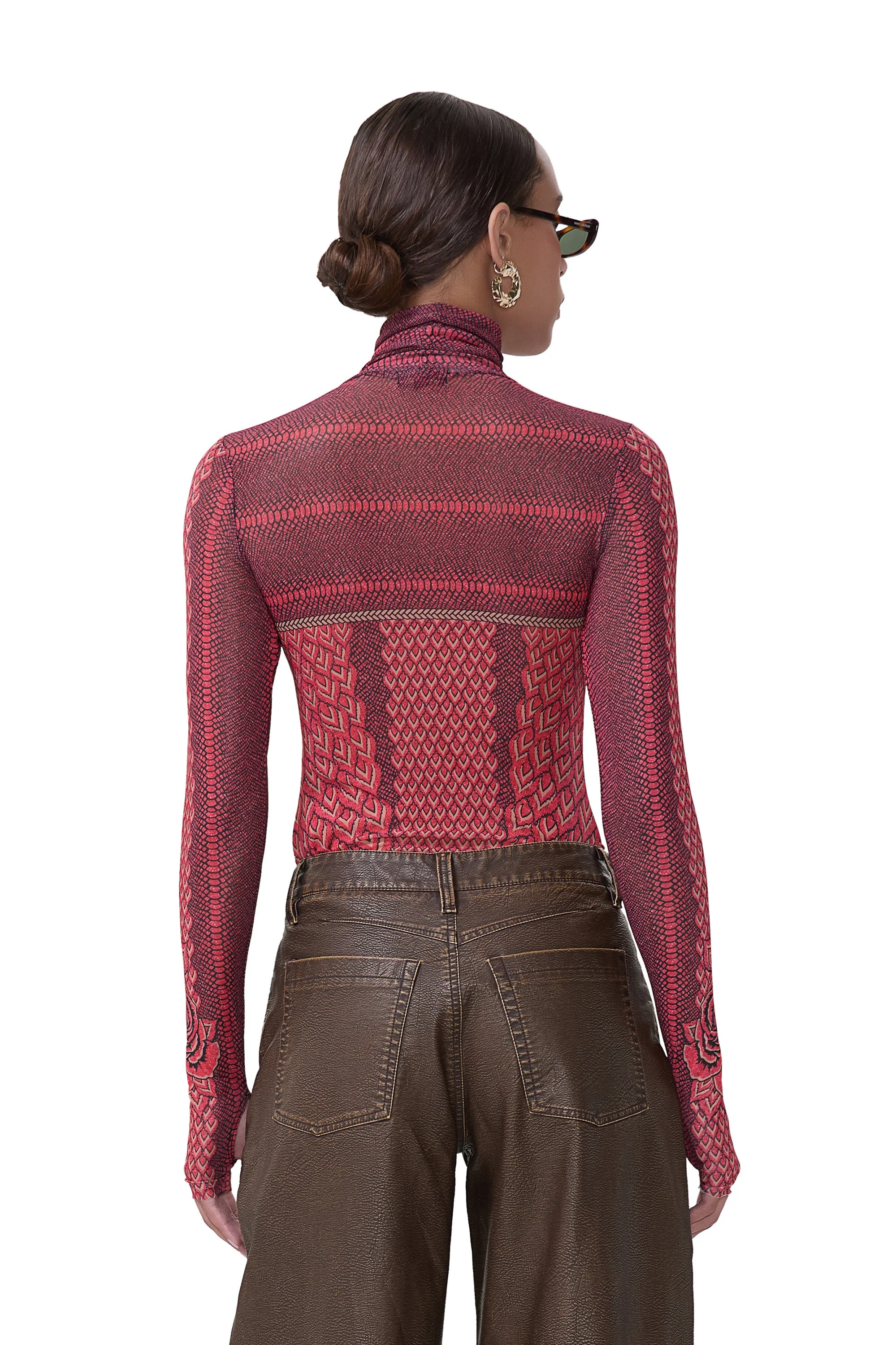 Zadie Top | Rouge Guilded Rose - Image 4