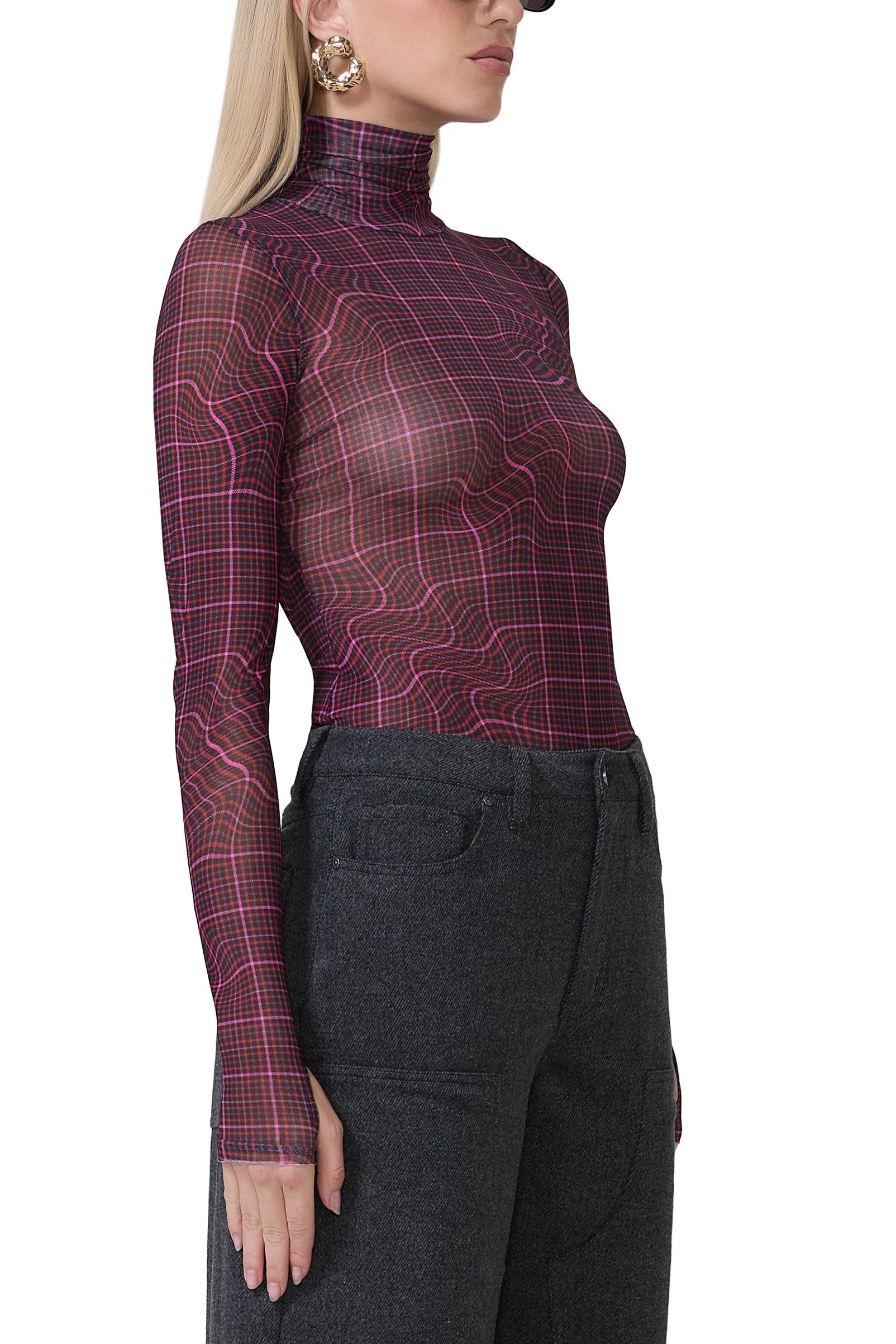 Zadie Top | Twisted Plaid - Image 2